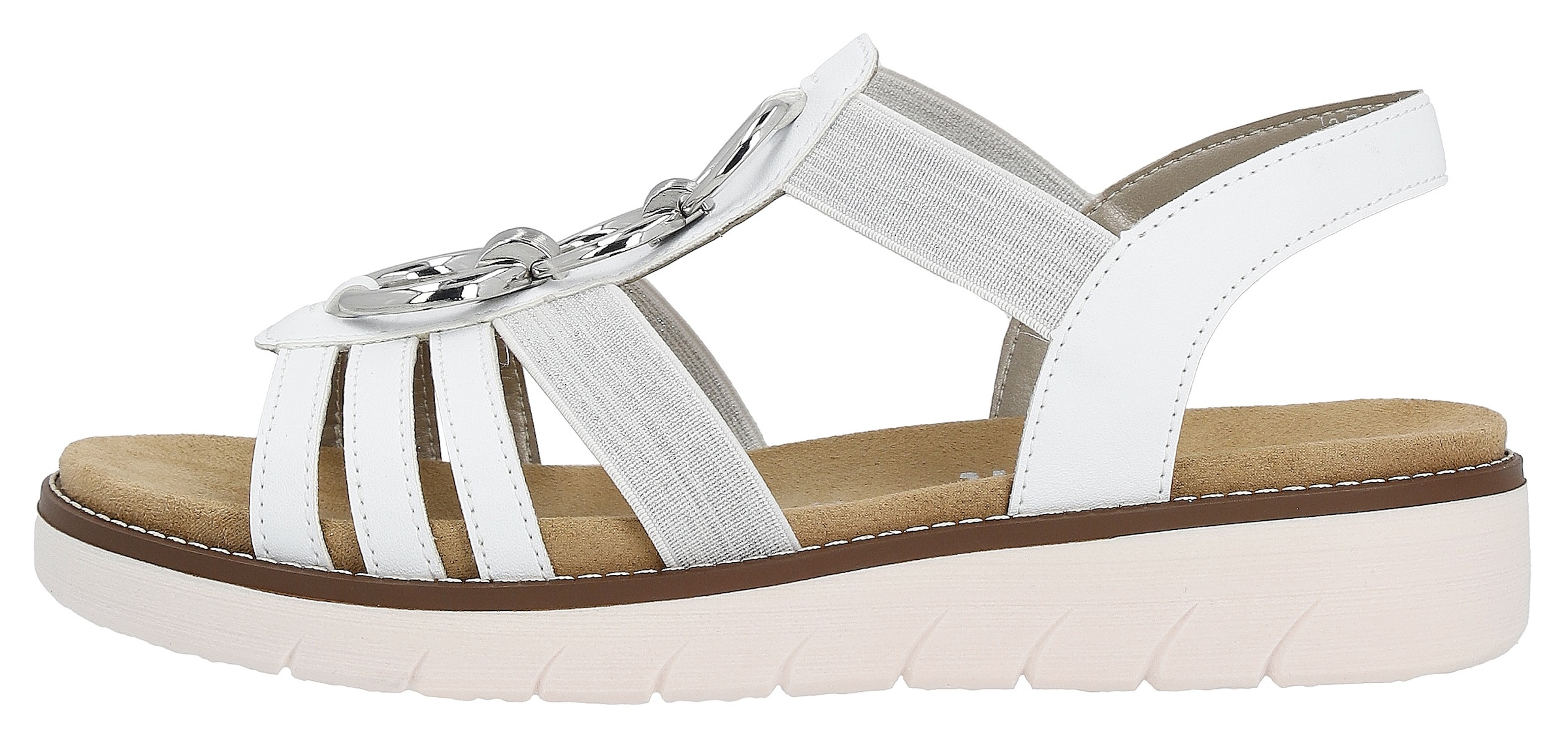 Remonte Sandale  , Sommerschuh, Sandalette, Keilabsatz, mit praktischen Gummizügen