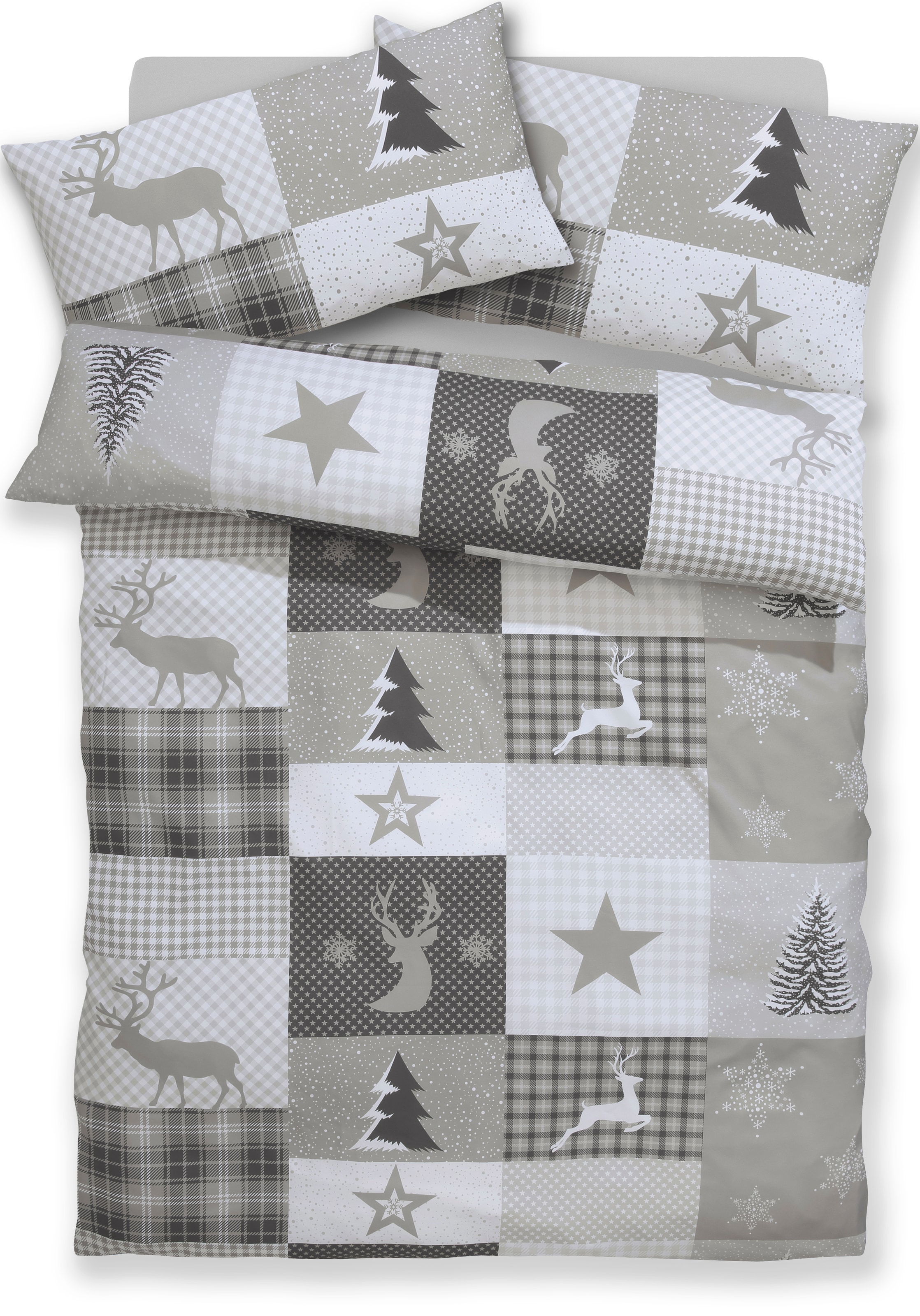 Home affaire Bettwäsche »Nicholas«, Weihnachtsbettwäsche, Winter