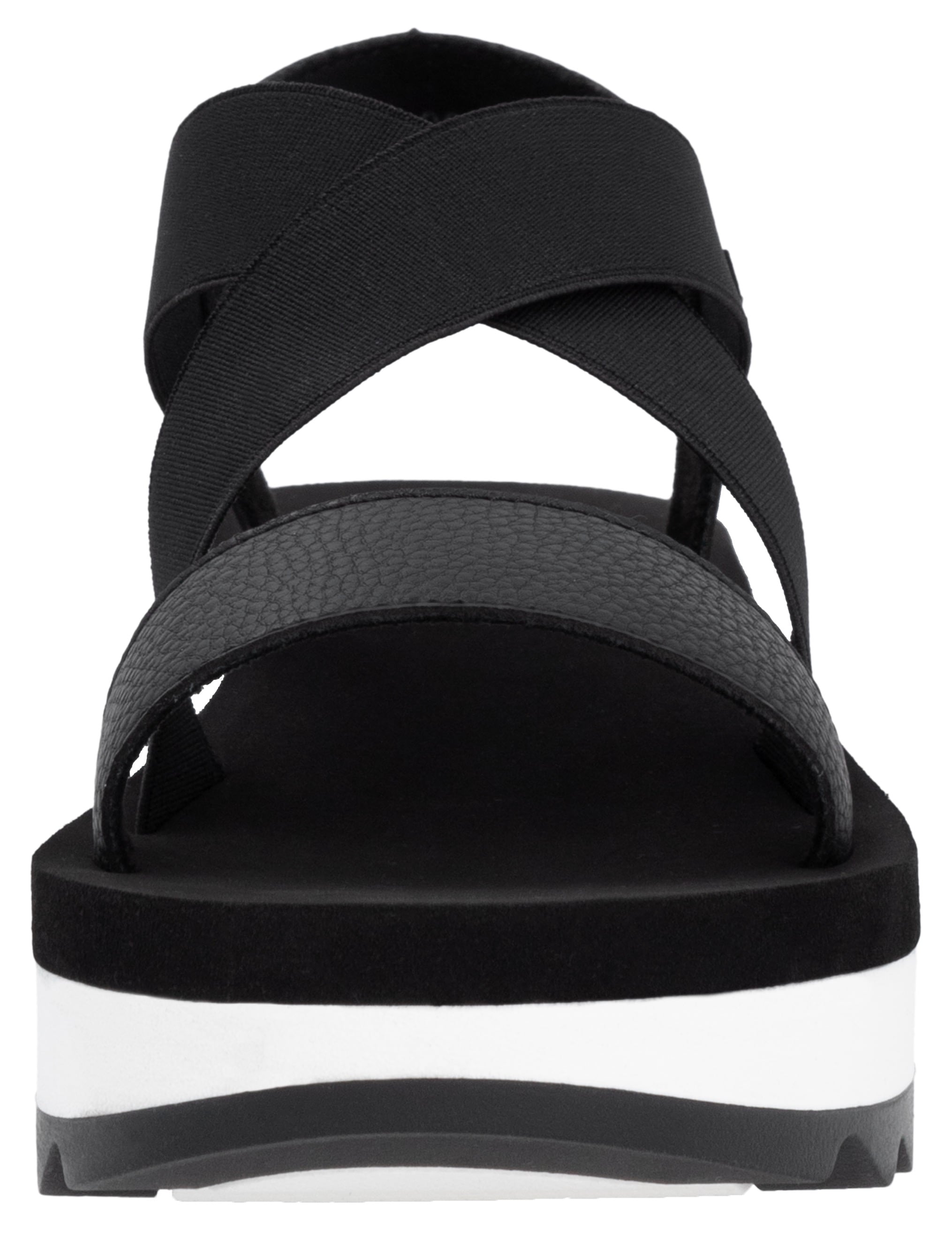 RIEKER Sport Plateausandale, Riemchensandalette, Sommerschuh, Schlupfschuh mit Gummizügen