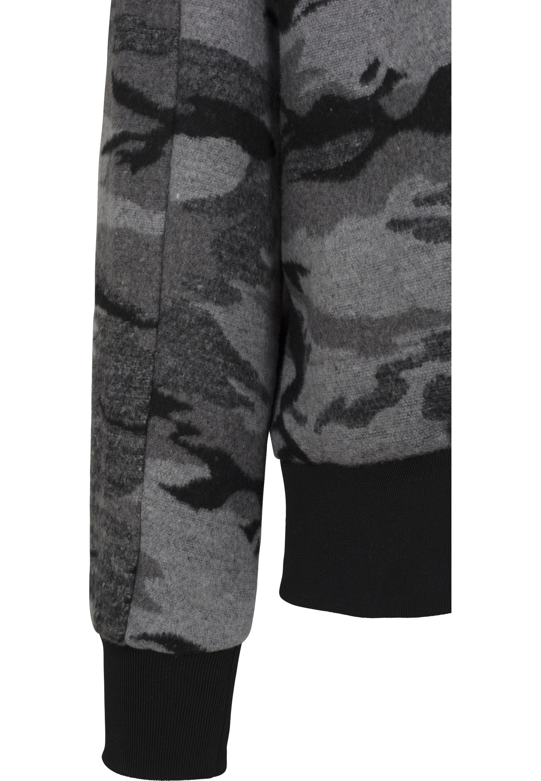 URBAN CLASSICS Winterjacke »Urban Classics Herren Camo Zip Jacket« 1 Stk. tlg. mit Kapuze