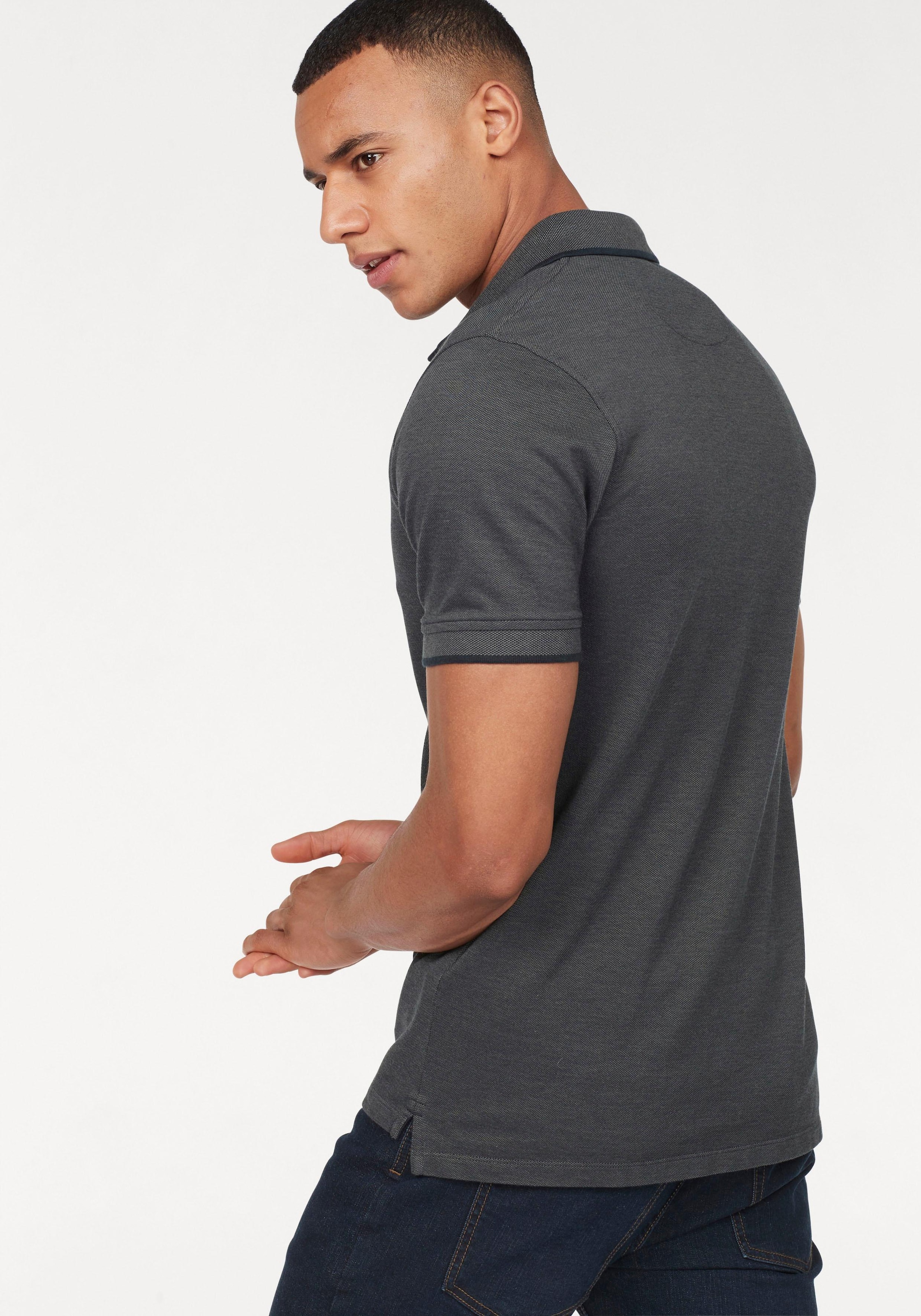 Jack & Jones Poloshirt »JJEPAULOS Poloshirt mit klassischem Kragen und figurbetonter Form«, Logostickerei, modisch, schmal, Baumwolle, Polokragen