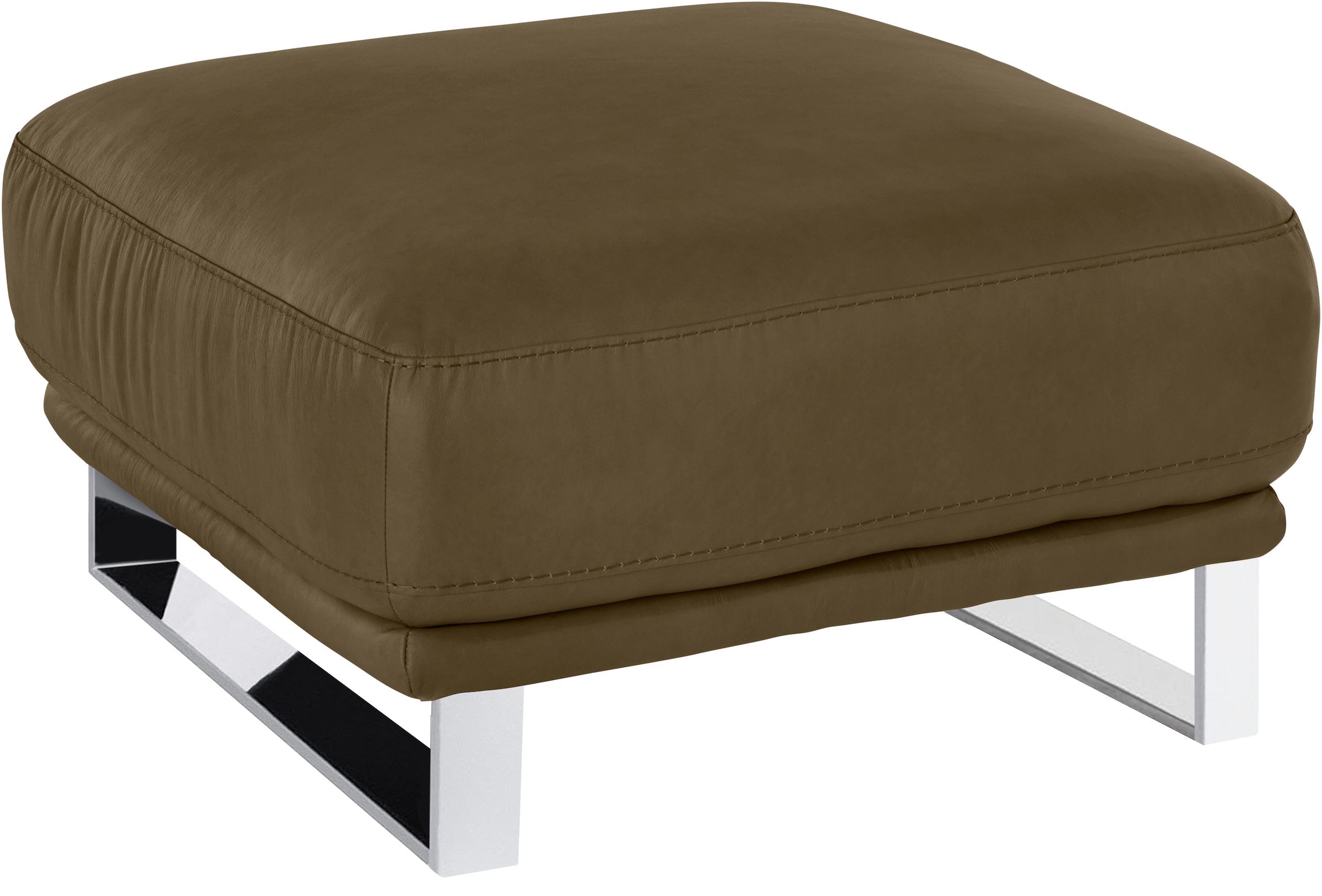 W.SCHILLIG Hocker »montanaa«, mit Metallkufen in Chrom glänzend, Breite 71 cm