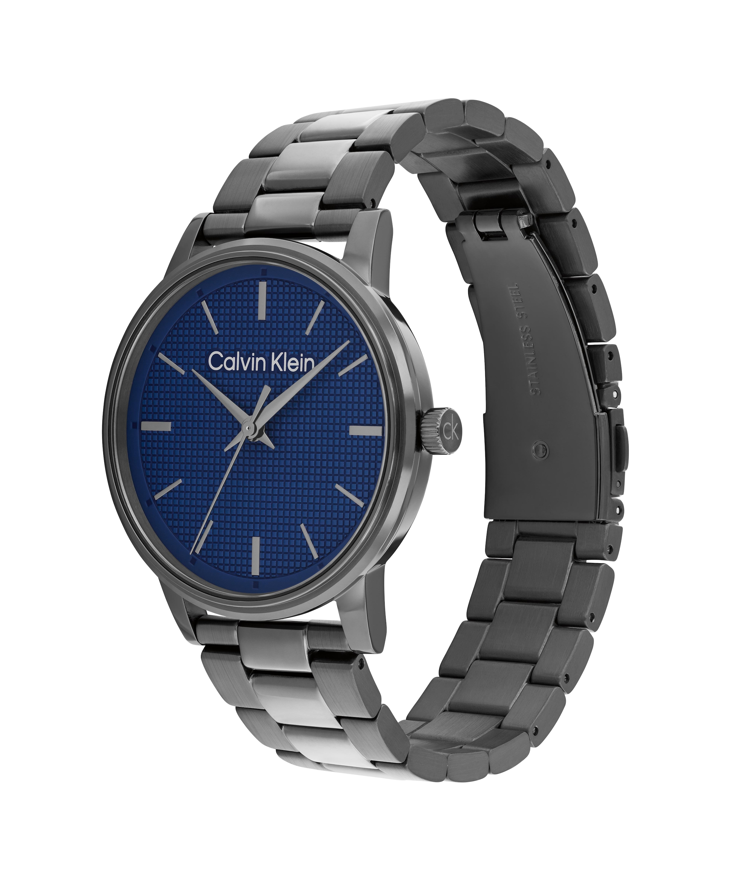 Calvin Klein Quarzuhr »CK Linked« Armbanduhr, Damenuhr, Edelstahlarmband, analog