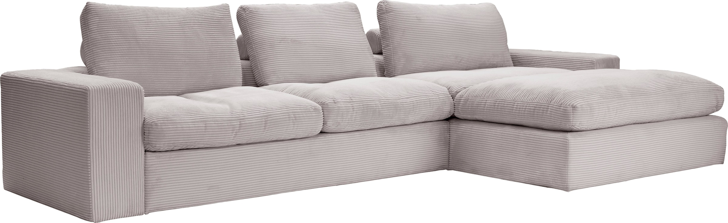 alina Ecksofa »Sandy«, mit Recamiere, in modernem Cordstoff