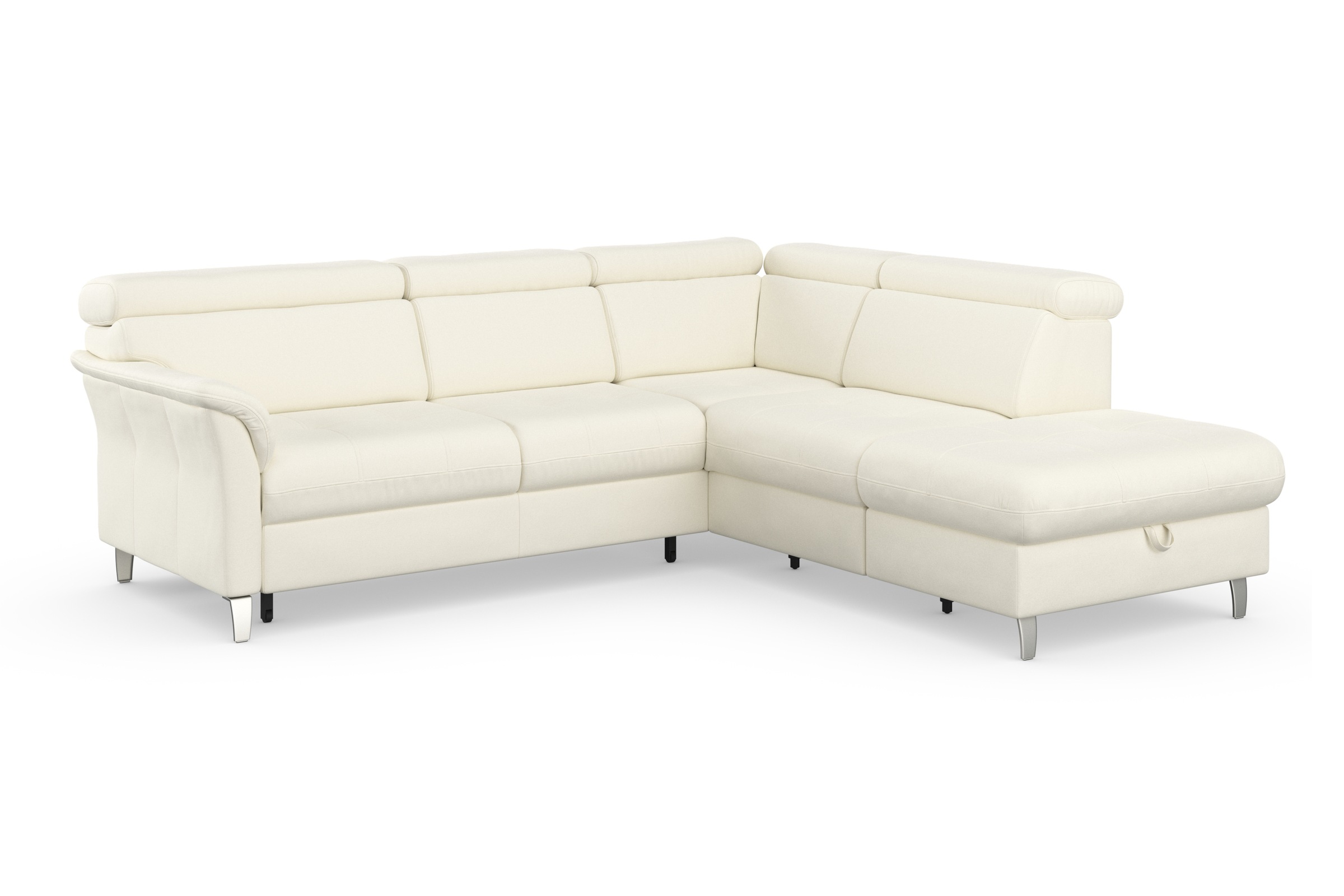 sit&more Ecksofa »Marano L-Form«, inklusive Kopfteilverstellung, wahlweise mit Bettfunktion, Bettkasten