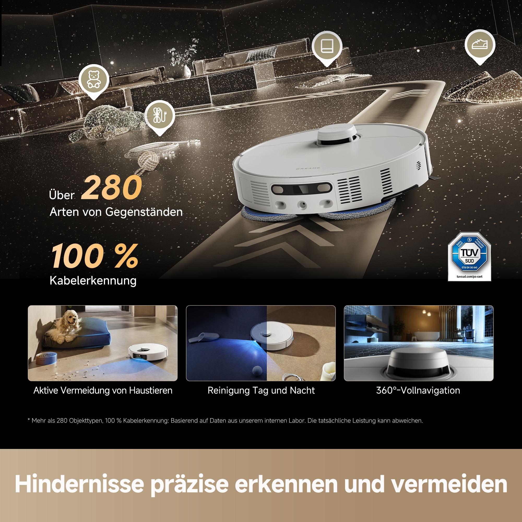 Dreame Saugroboter »Matrix10 Pro« Basisstation, App-Steuerung