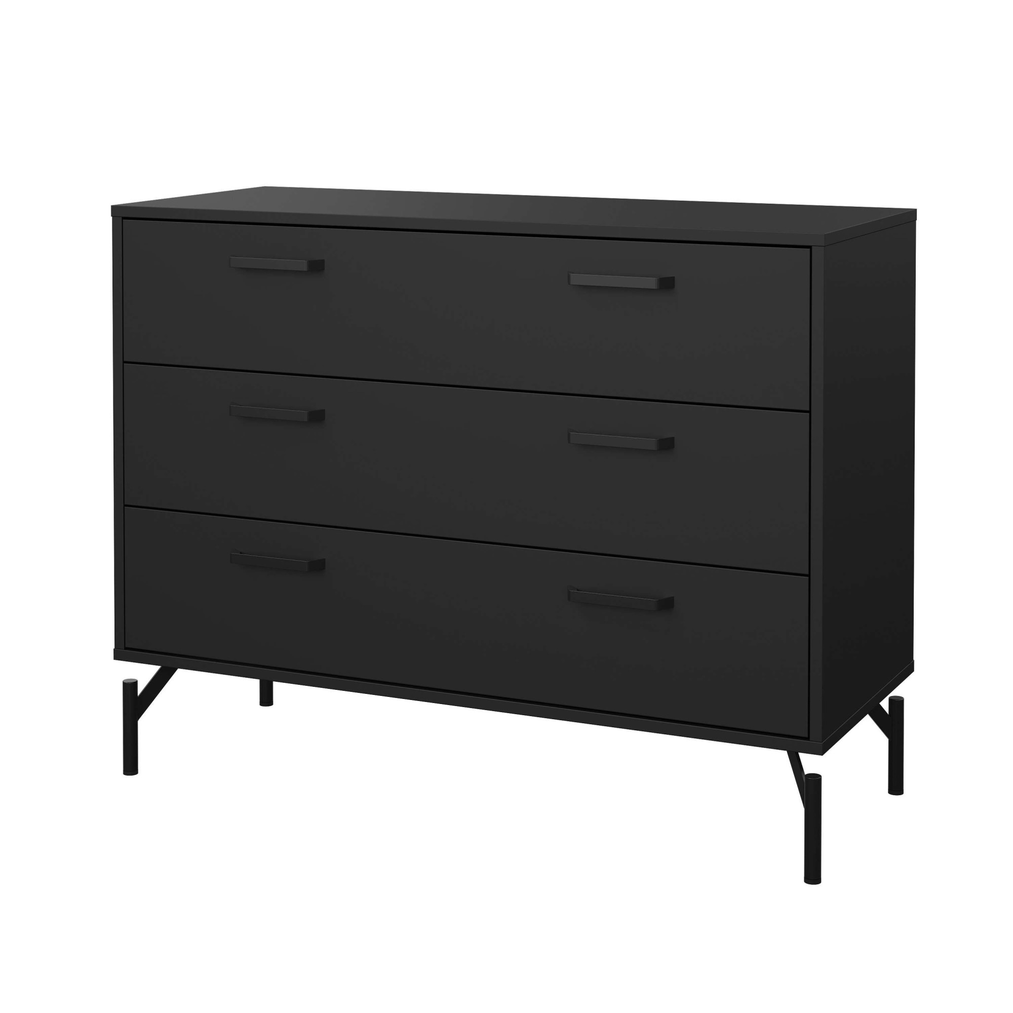 INOSIGN Kommode »Dana, Aufbewahrung, Schubladenschrank, Stauraum«, Sideboard mit 3 Schubladen, Metallbeine, Breite 99 cm