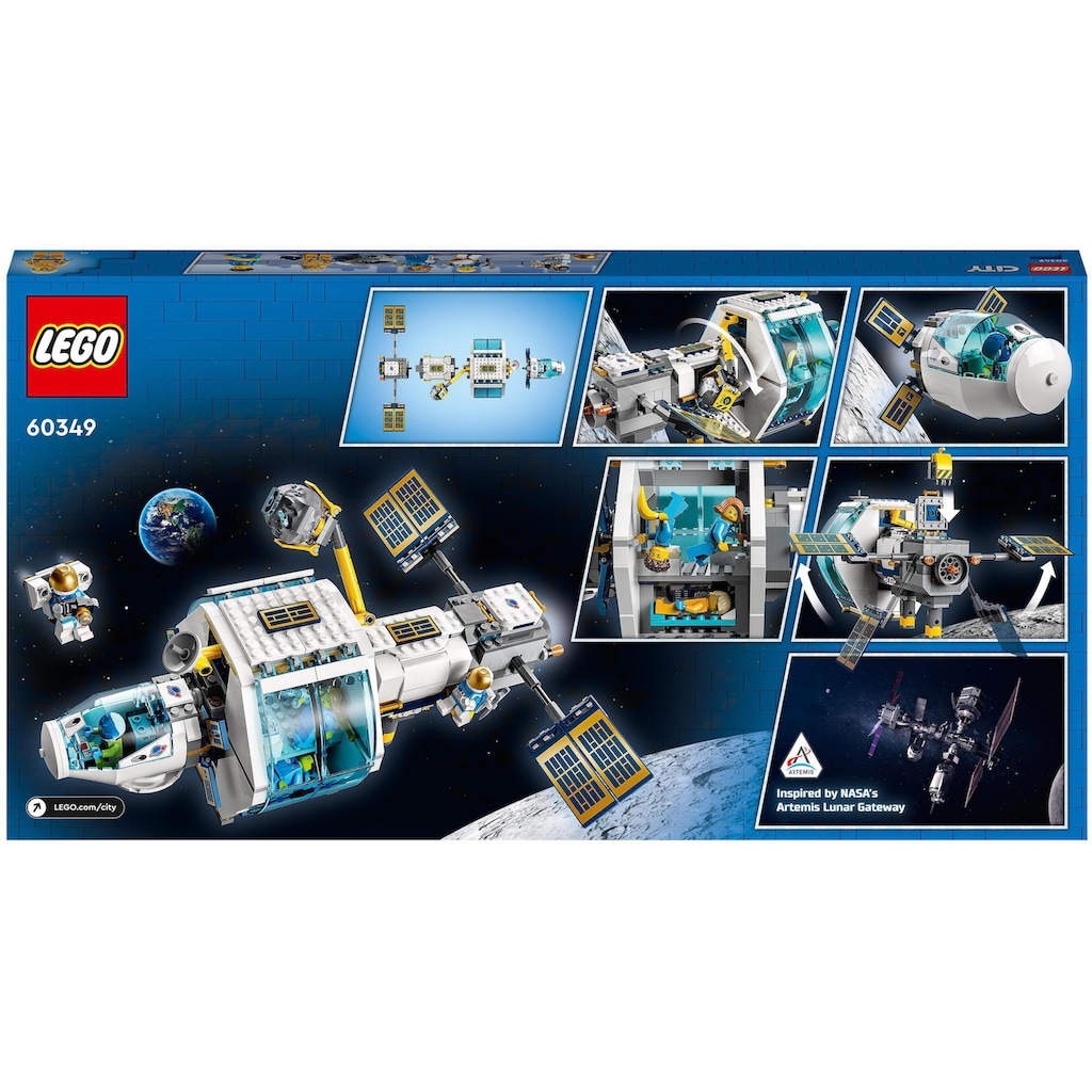 LEGO® Konstruktionsspielsteine »Mond-Raumstation (60349), LEGO® City«, (500 St.), Made in Europe