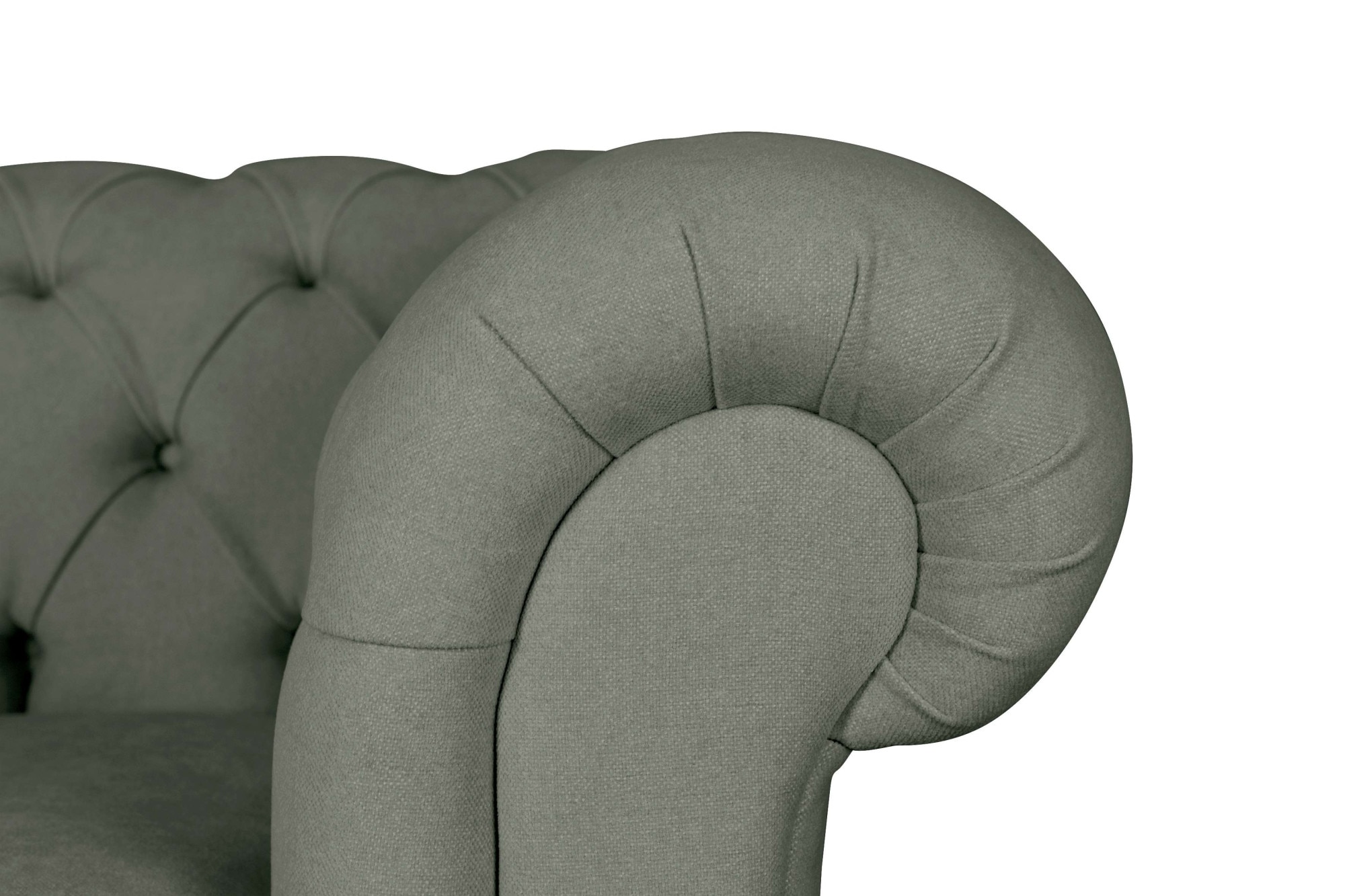 Home affaire 3-Sitzer »CHARENTE, optionale Schlafsofa, Chesterfield-Sofa, Bettfunktion«, mit edler Knopfheftung und typischen Armlehnen, B/T/H 198/89/74 cm