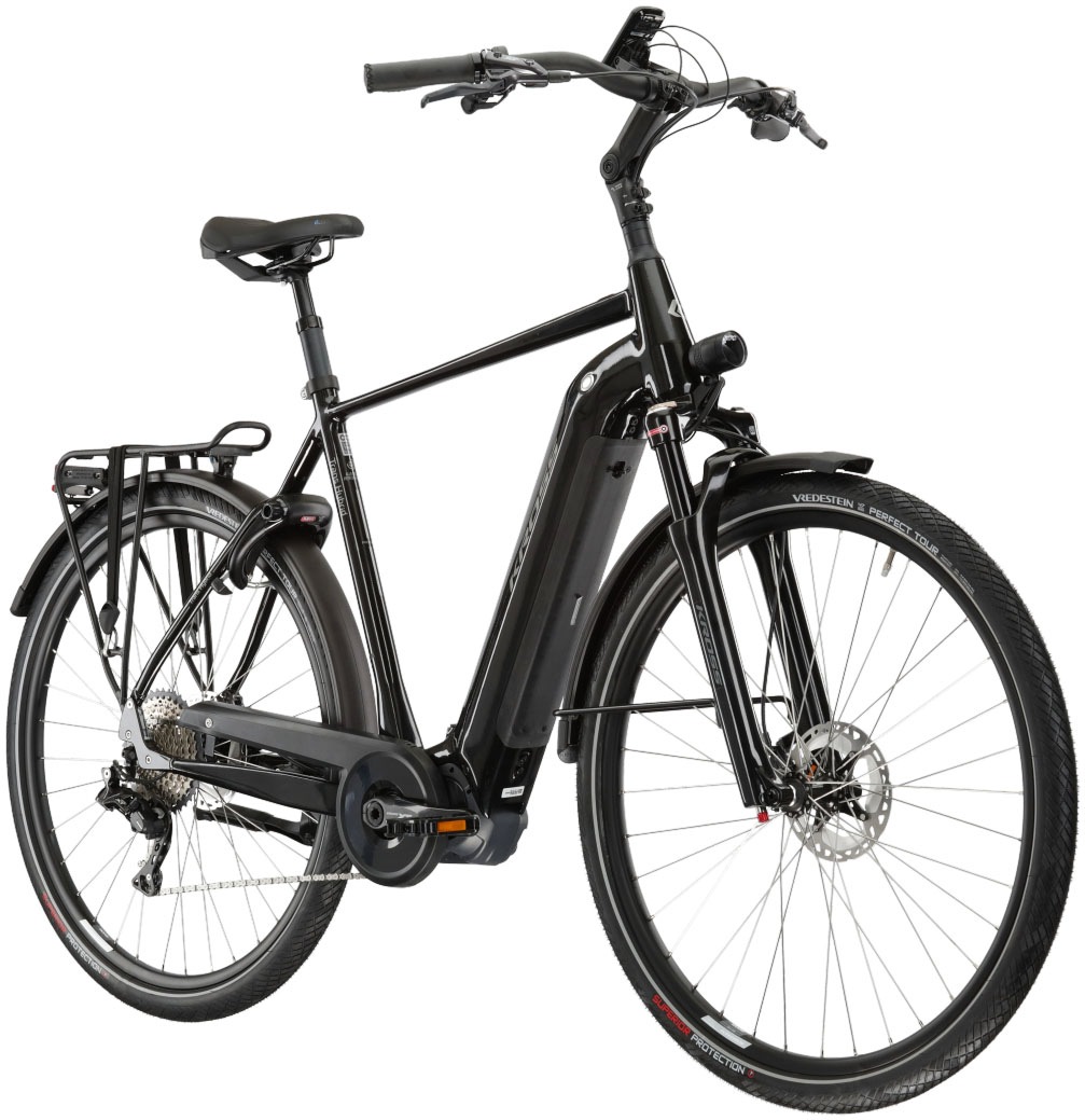 Kross E-Bike »E-Trekkingrad Trans Hybrid Prestige 630 28 Zoll schwarz«, 11 Gang, Shimano, DEORE XT DI2 M8050, Mittelmotor 250 W, Pedelec, Elektrofahrrad für Herren
