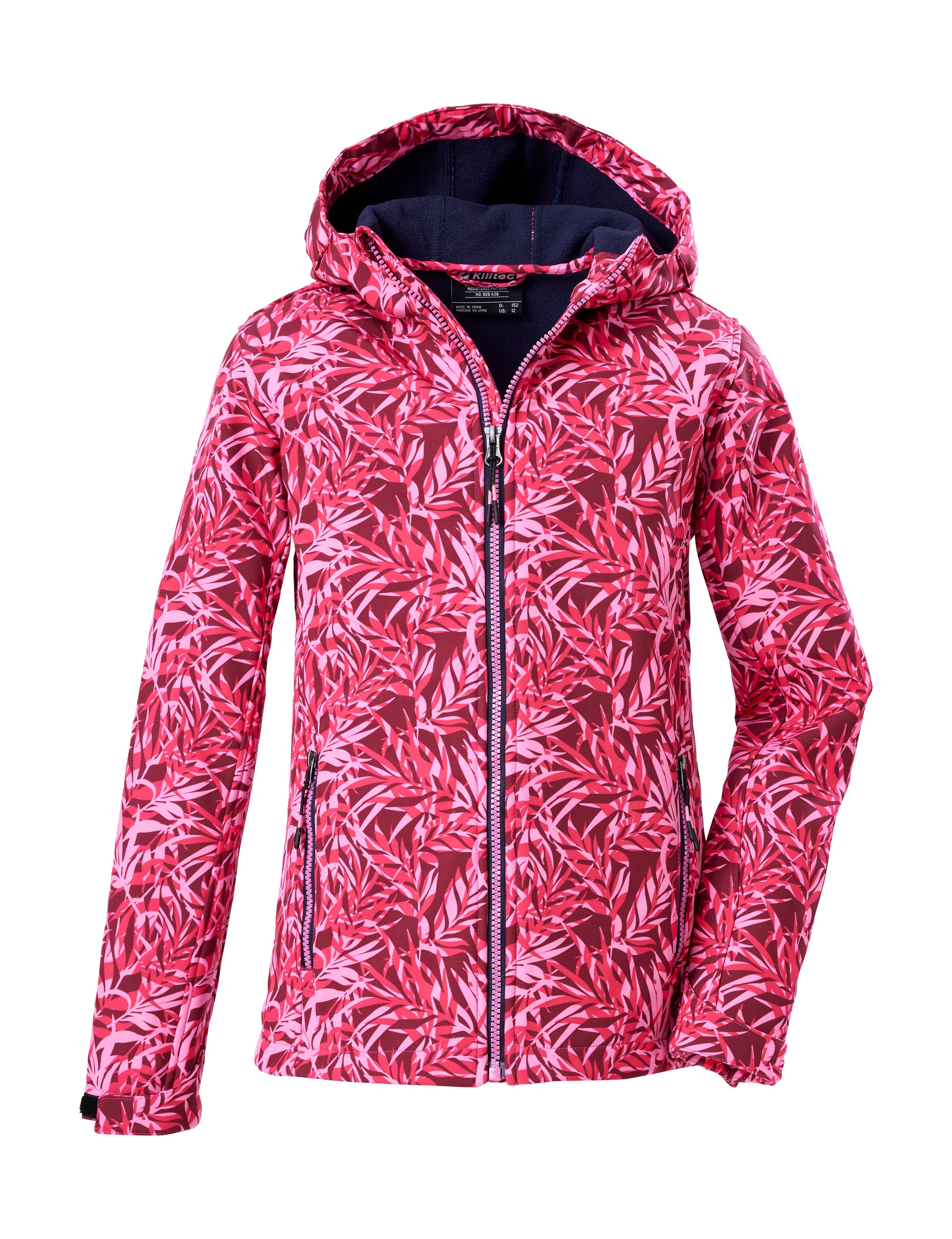 Killtec Softshelljacke »Mädchen Softshelljacke Print«, Wasserdicht, windabweisend, atmungsaktiv, modischer Print, PFAS-frei
