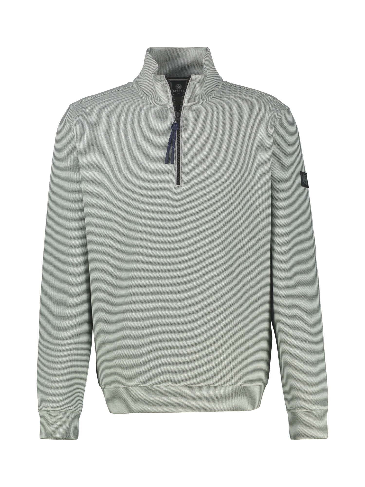 LERROS Sweatshirt »Troyer in Sweatqualität aus Strickmaterial«
