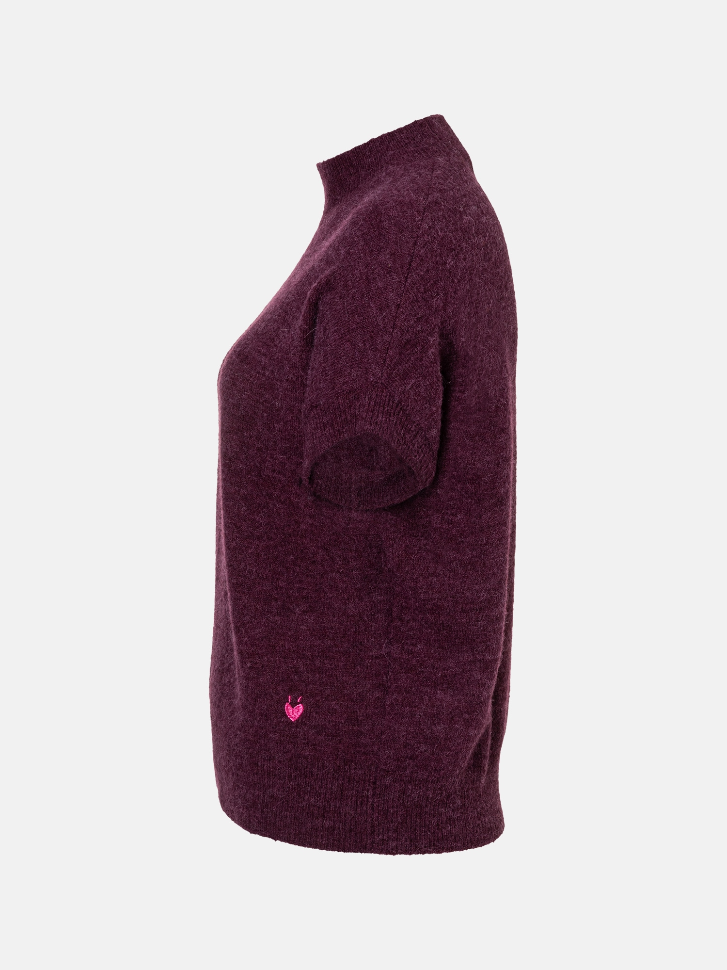 Lieblingsstück Kurzarmpullover »BangaL« mit geripptem Stehkragen