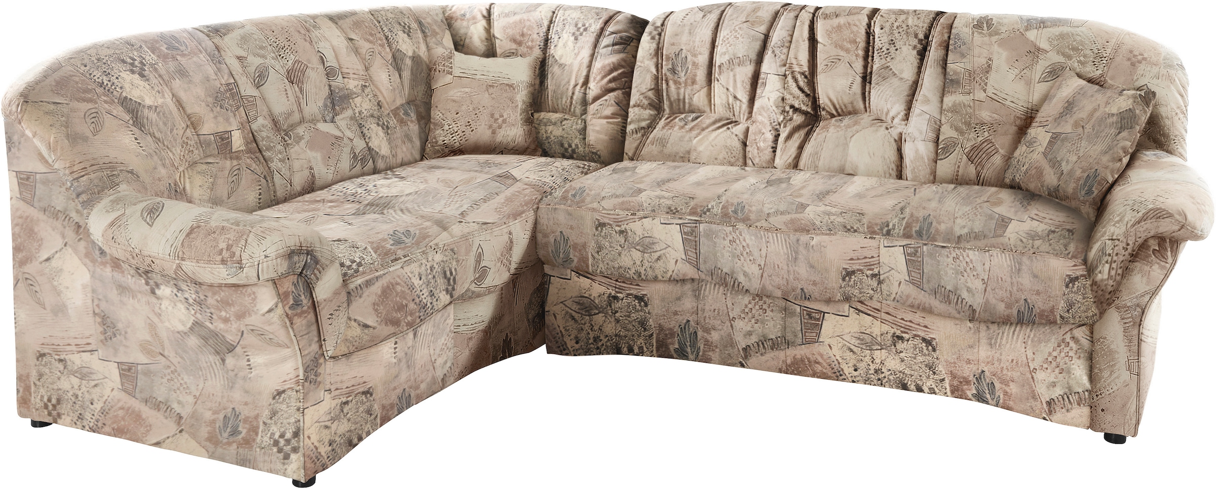DOMO collection Ecksofa »Bahia, zeitlos und elegant, bequeme Armlehnen, L-F günstig online kaufen