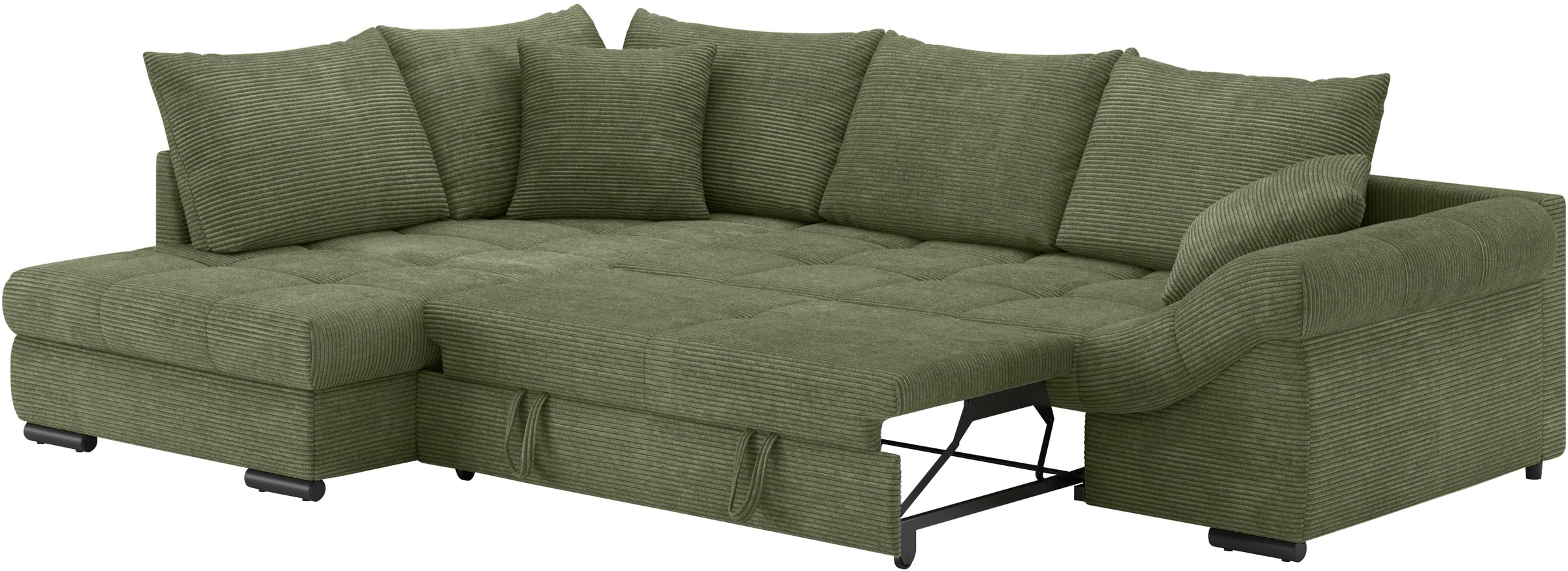 Mr. Couch Ecksofa »Allegro DuraFlex, L-Form«, Hochschläfer-Bettauszug, Kaltschaumpolsterung, bis 140 kg belastbar