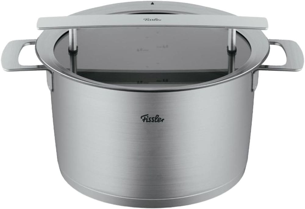 Fissler Topf-Set »Phi Collection«, Edelstahl 18/10, (Set, 5 tlg., Kochtopf 16/20/24cm; Bratentopf 20cm; Stielkasserolle 16cm ohne Deckel), cookstar Allherdboden; Edelstahl 18/10; Made in Germany