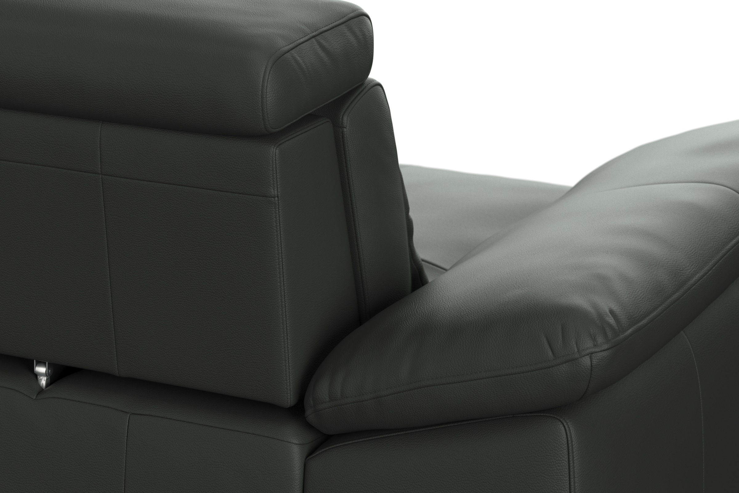 sit&more Ecksofa »Cabrio L-Form, mit Sitztiefenverstellung, Arm- und Kopfteilverstellung«, 2 Nierenkissen, Federkern, optional Bettfunktion und Stauraum