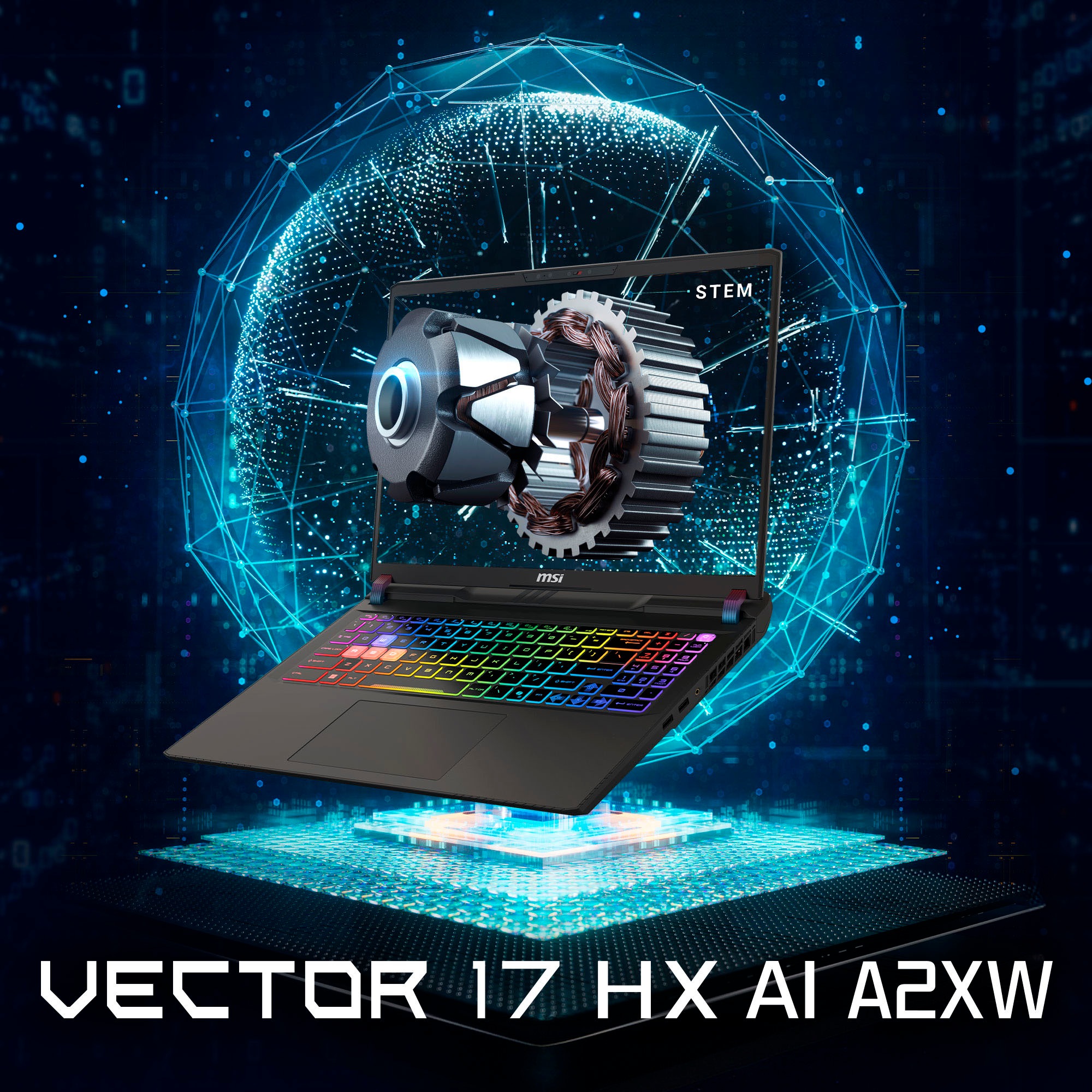 MSI Gaming-Notebook »Vector 17 HX AI A2XWHG-041«, 43,2 cm, / 17 Zoll, Intel, Core Ultra 9, GeForce® RTX 5070 Ti, 2000 GB SSD