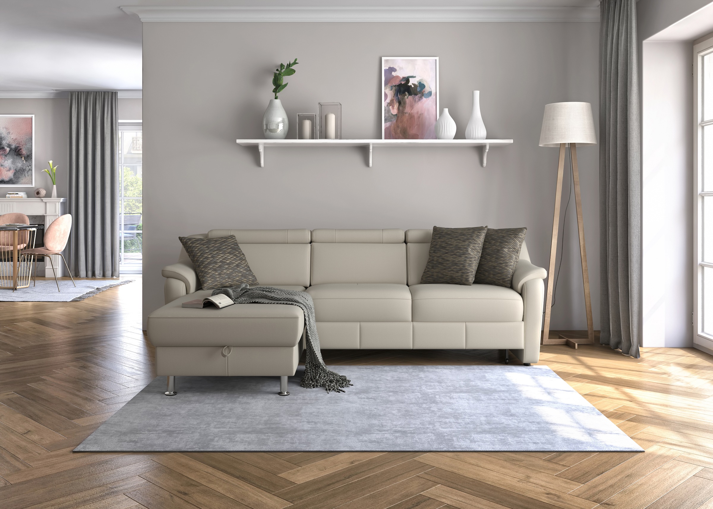 sit&more Ecksofa »Freetown L-Form« inklusive Kopfteilverstellung und komfor günstig online kaufen