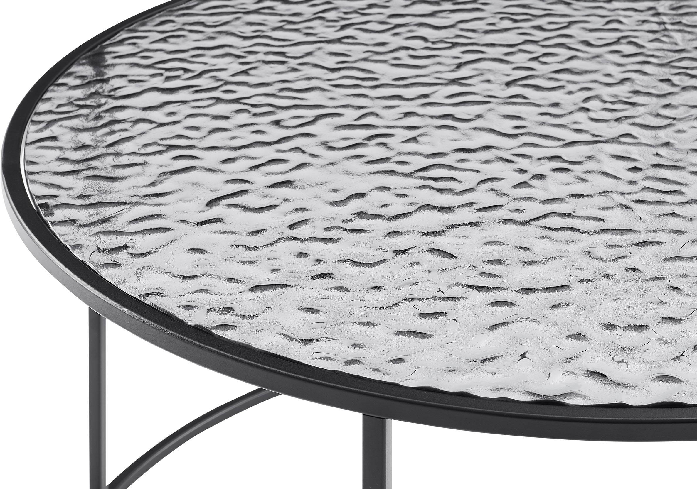 SalesFever Couchtisch, (1 St.), Glasplatte mit Strukturoptik