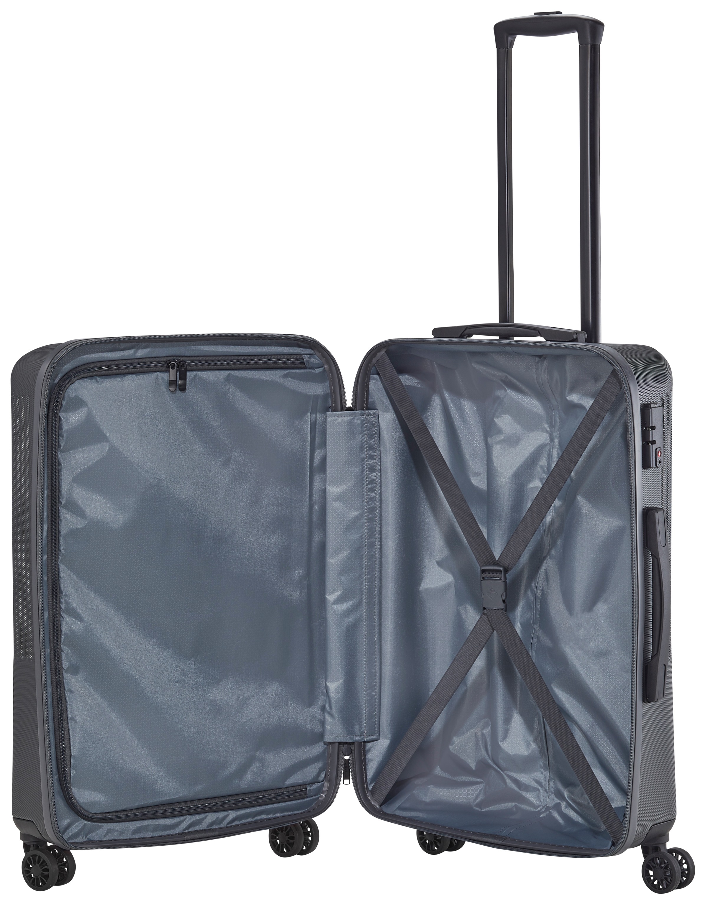 travelite Hartschalen-Trolley »BALI, in verschiedenen Größen und Farben«, 4 Rollen, Hartschallenkoffer Reisegepäck Reisekoffer TSA Schloss