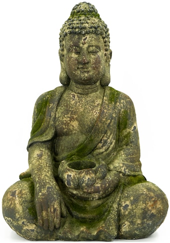 NOOR LIVING Buddhafigur »Buddha, sitzend mit Kerzenhalter«, (1 St.) kaufen