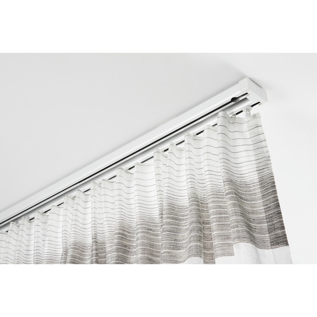 GARDINIA Vorhangschiene »Aluminium-Vorhangschienen Set 2-Lauf«, 2 läufig- läufig, Fixmaß, 2-läufig bestellen