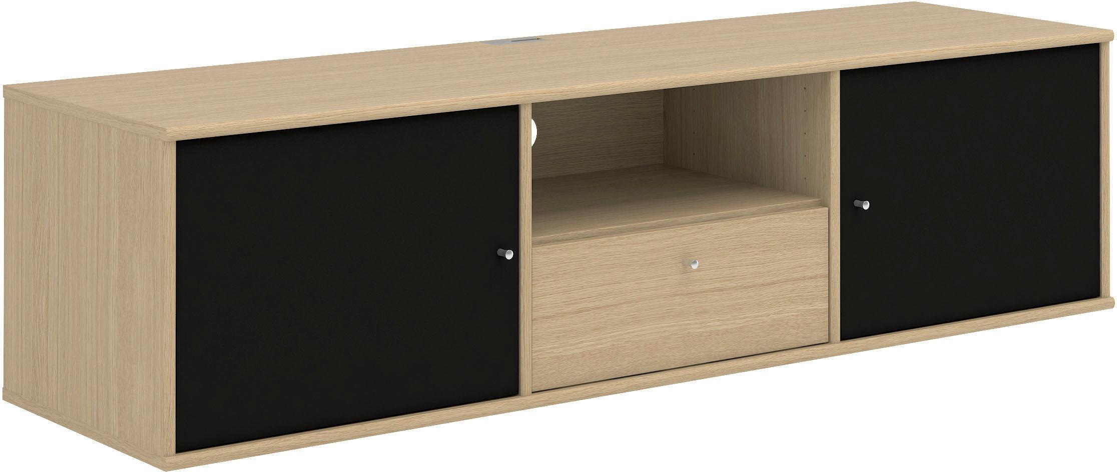 Hammel Furniture TV-Board »Mistral Fernsehschrank, Medienmöbel, Hängend«, mit Türen mit Akustikstoff, Kabeldurchführung, Lowboard, B: 161,5 cm