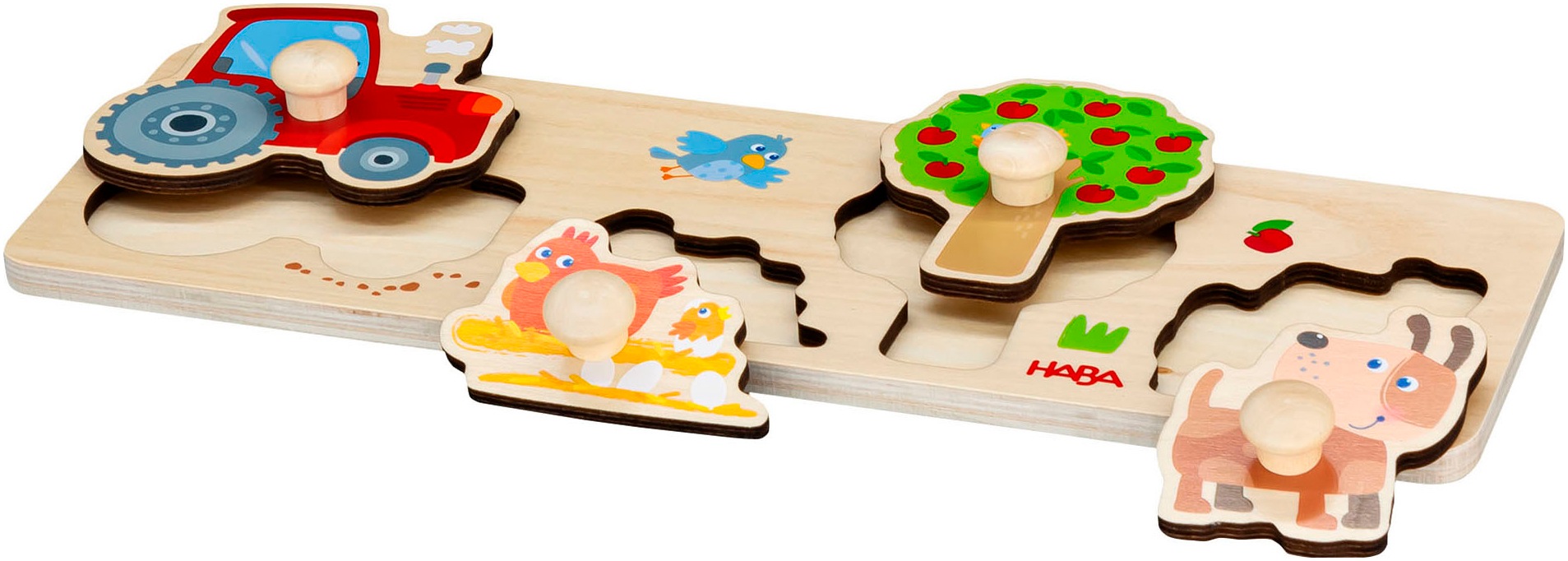 Haba Steckpuzzle »Bauernhof«, (4 tlg.)