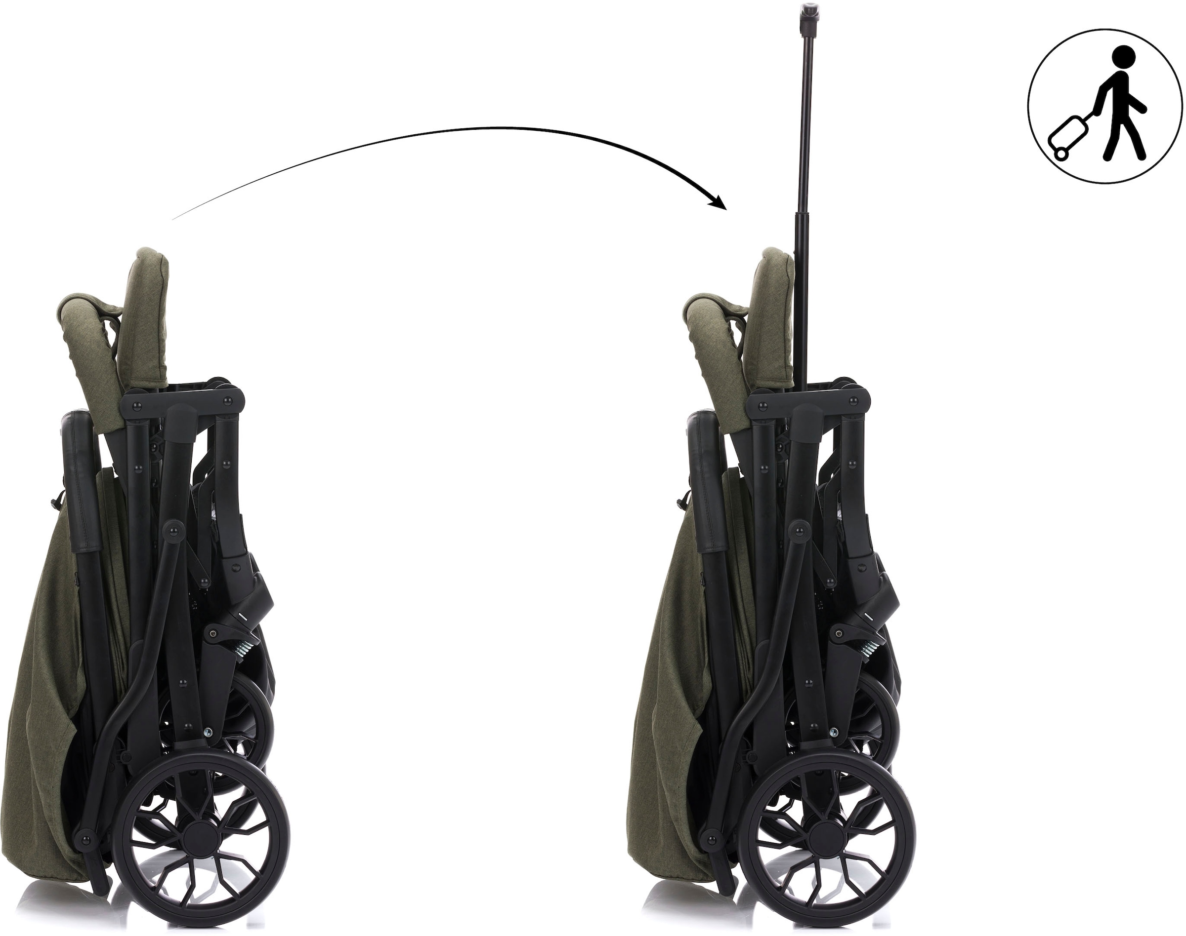 Fillikid Kinder-Buggy »Styler Elite, oliv melange«, 22 kg