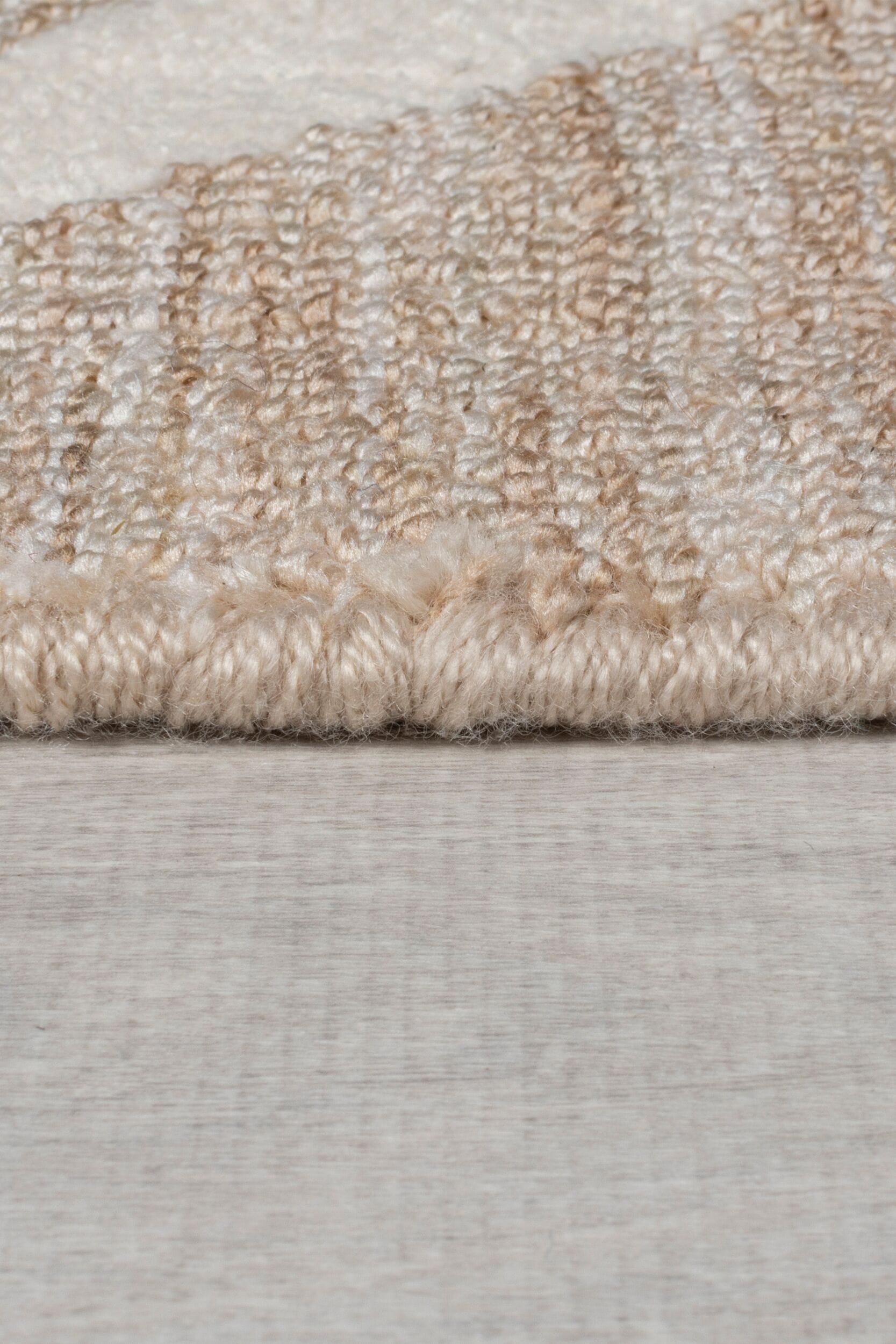 FLAIR RUGS Teppich »Micah«, rechteckig, 12 mm Höhe, Hoch-niedriger Flor in Wolle-Optik