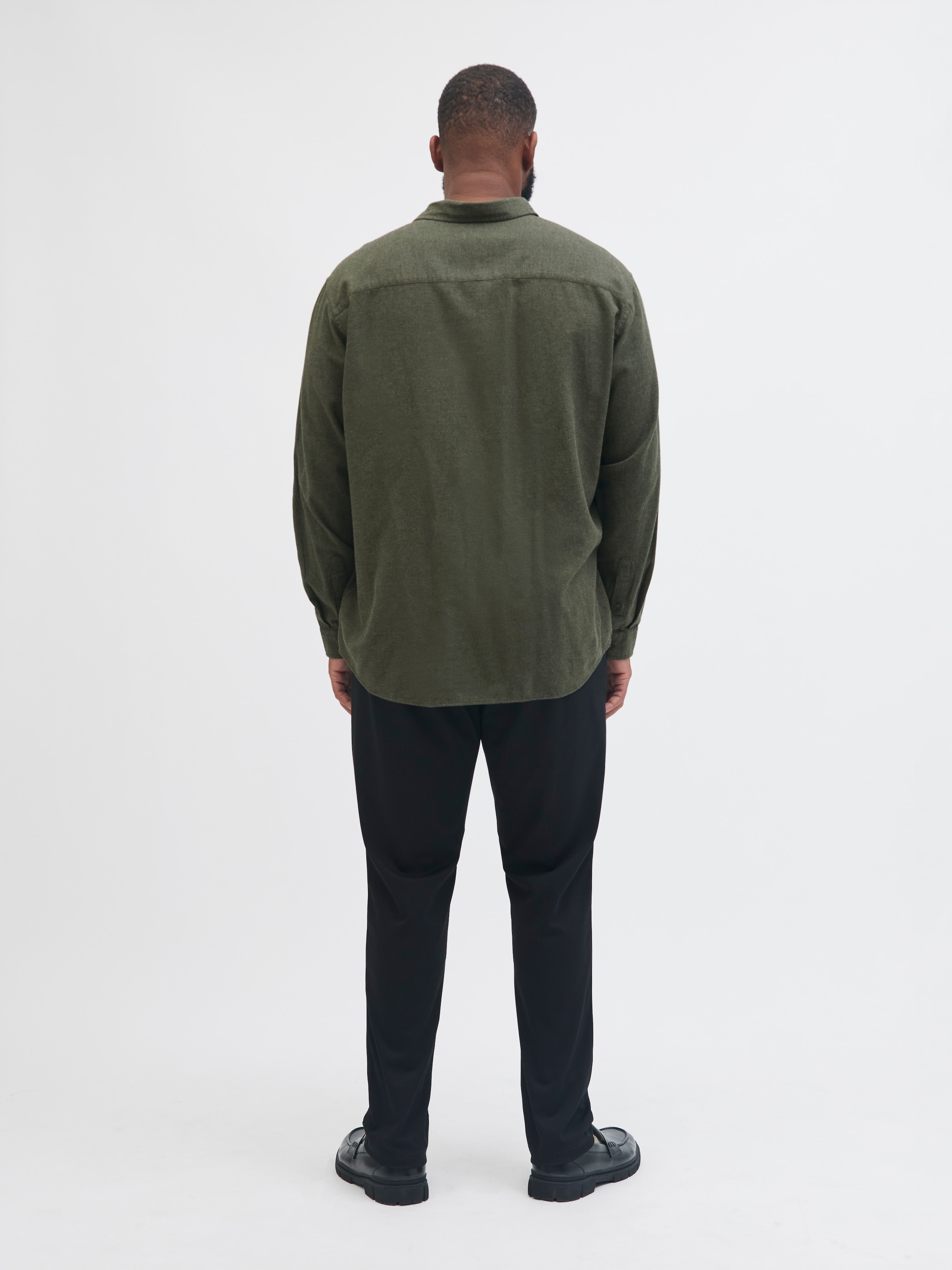 Jack & Jones PlusSize Langarmhemd »JJECLASSIC MELANGE SHIRT L/S SN PLS«