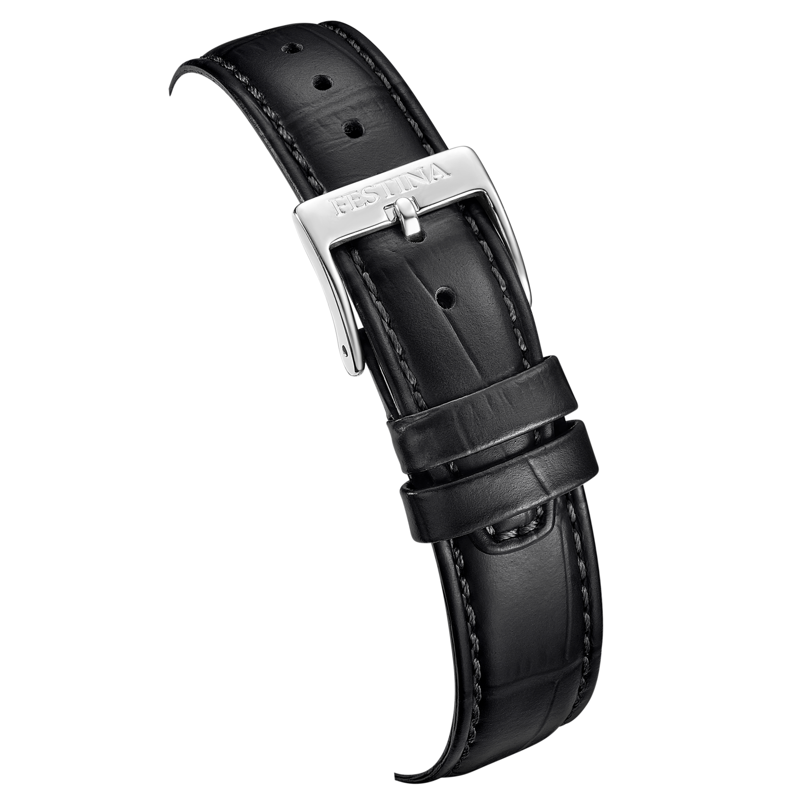Festina Quarzuhr »On the Square« Armbanduhr, Damenuhr, Herrenuhr, Lederarmband, analog