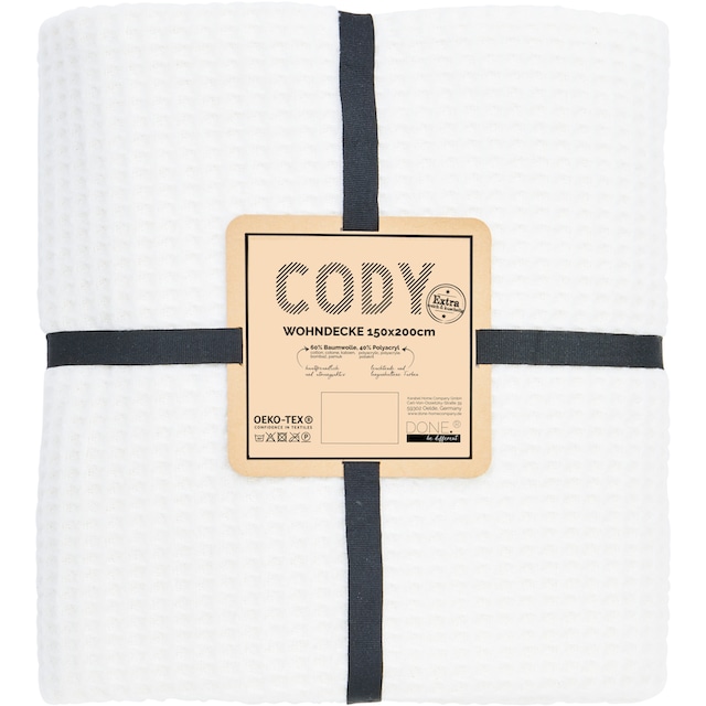done.® Wohndecke »Cody«, kuschelige Wohndecke aus feinem Waffel Piqueé,  Kuscheldecke bequem und schnell bestellen