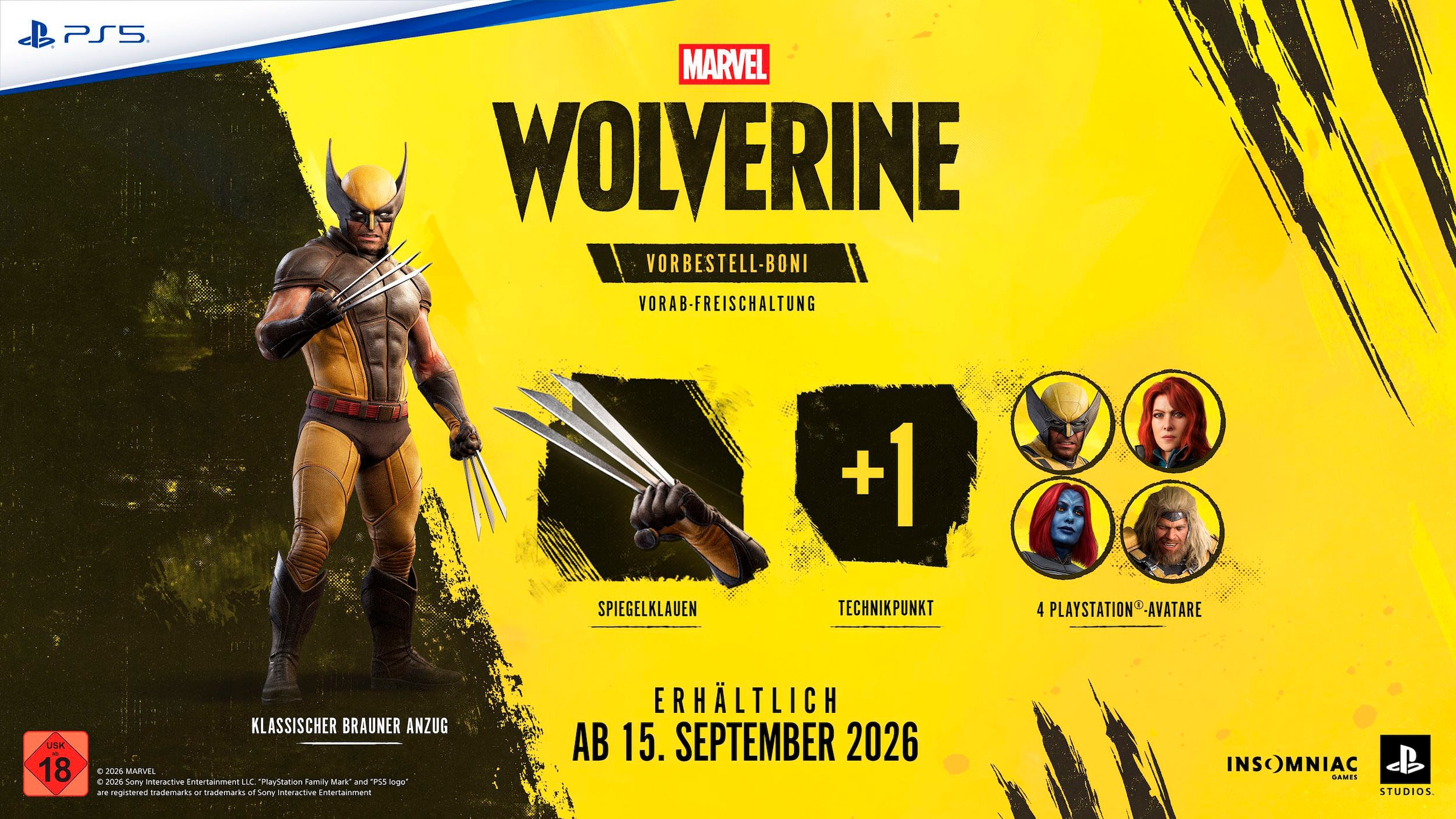 PlayStation 5 PlayStation 5-Controller »Marvel's Wolverine inkl. Limited Edition PlayStation 5-Controller«