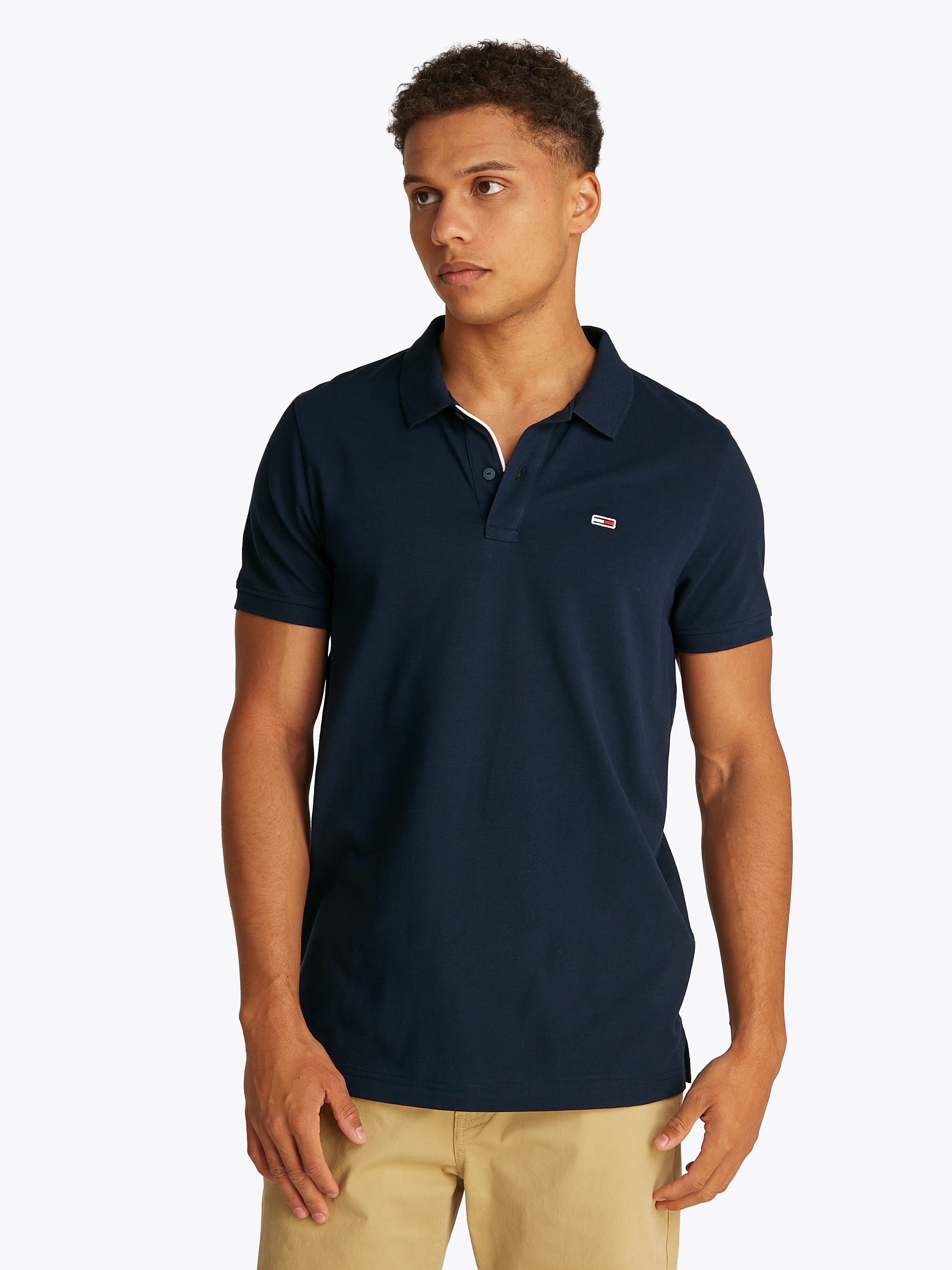 Tommy Jeans Poloshirt »TJM SLIM PLACKET POLO EXT«