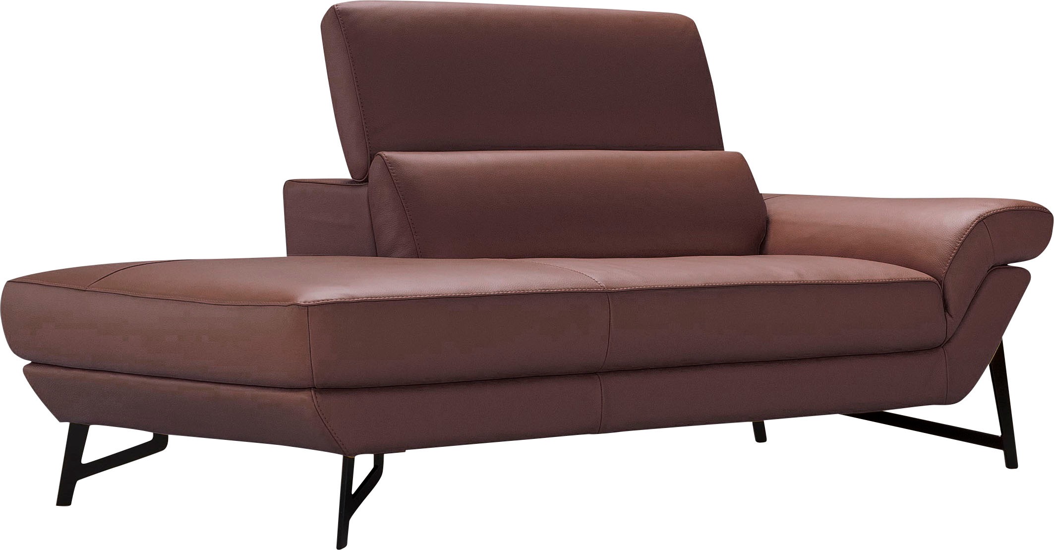 Egoitaliano Ottomane »Narcisa, Designsofa«, mit verstellbarer Kopfstütze, Solitärmöbel als Blickfang