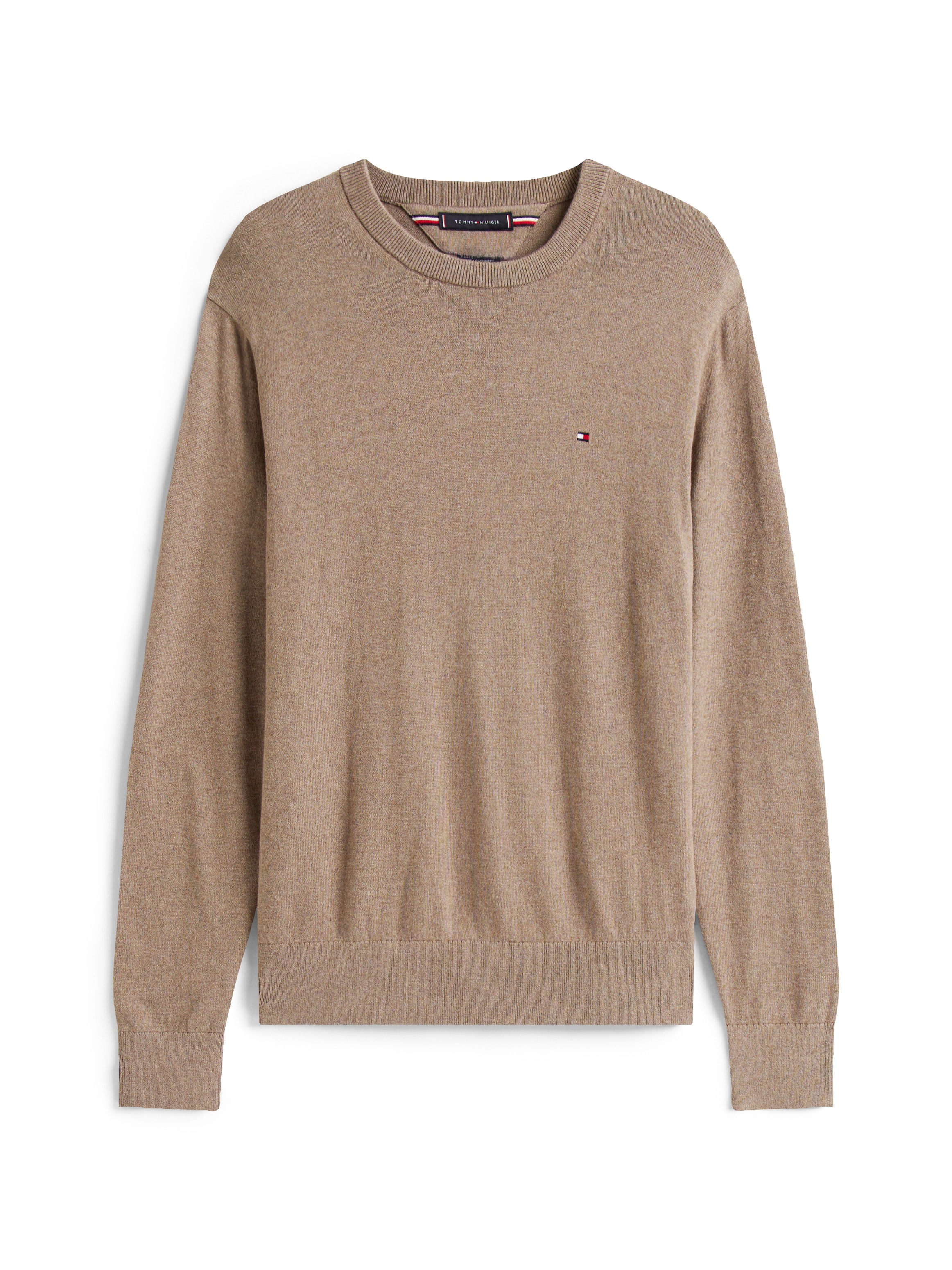 Tommy Hilfiger Rundhalspullover »PIMA ORG CTN CASHMERE CREW NECK«