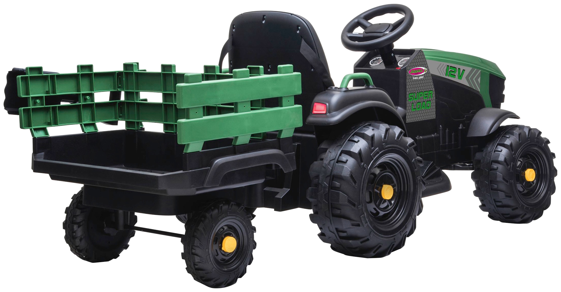 Jamara Elektro-Kindertraktor »Ride-on Traktor Super Load«, ab 3 Jahren, bis 28 kg, mit Anhänger