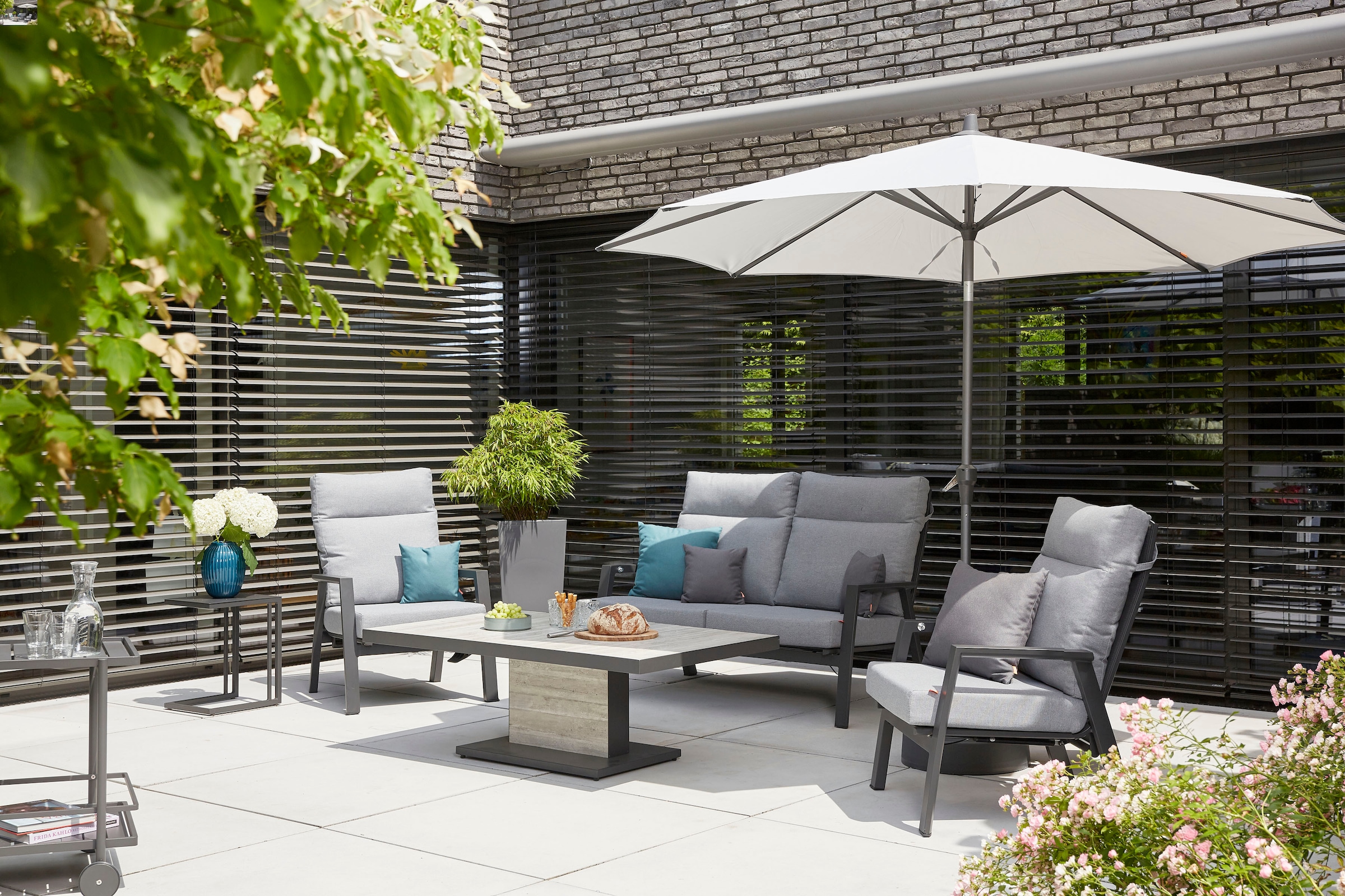 Siena Garden Gartenlounge-Set »Valencia«, (4 tlg.)