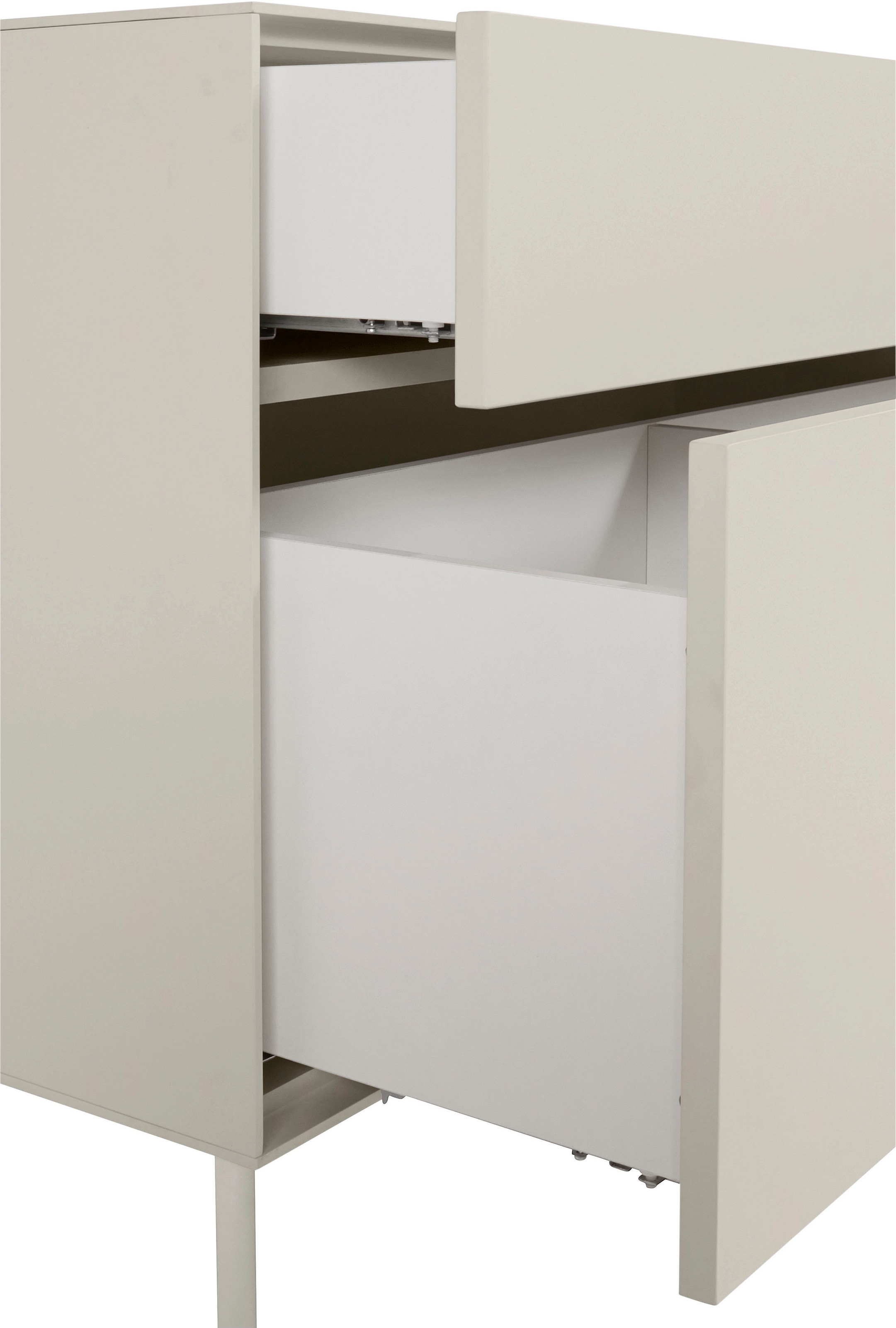 LeGer Home by Lena Gercke Lowboard »Essentials«, (3 St.), Breite: 336cm, MDF lackiert, Push-to-open-Funktion