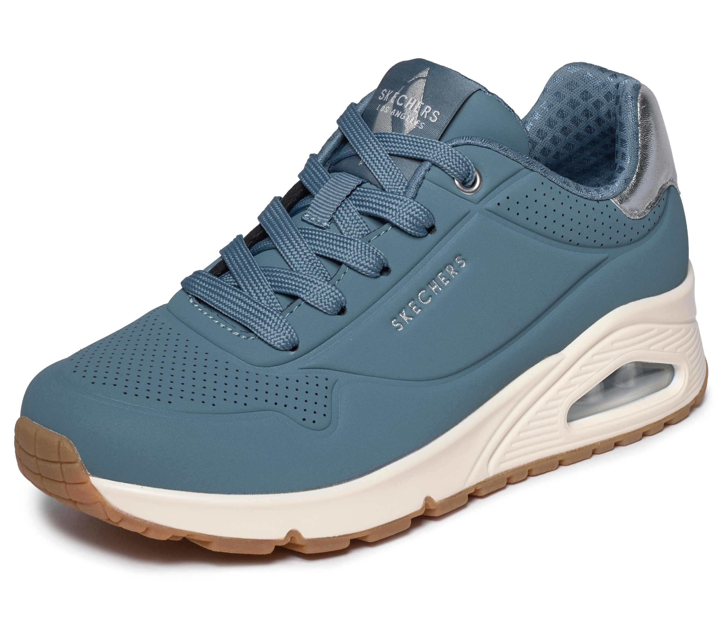 Skechers Sneaker »UNO GOLDEN AIR«  Freizeitschuh, Halbschuh, Schnürschuh mit Metallic-Einsatz