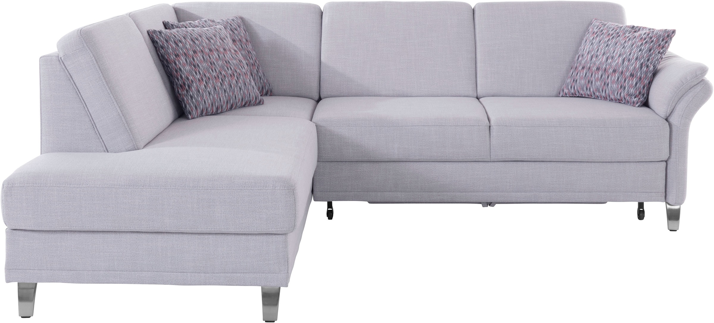 sit&more Ecksofa »Clio L-Form«, wahlweise mit Bettfunktion und Bettkasten, inklusive Federkern