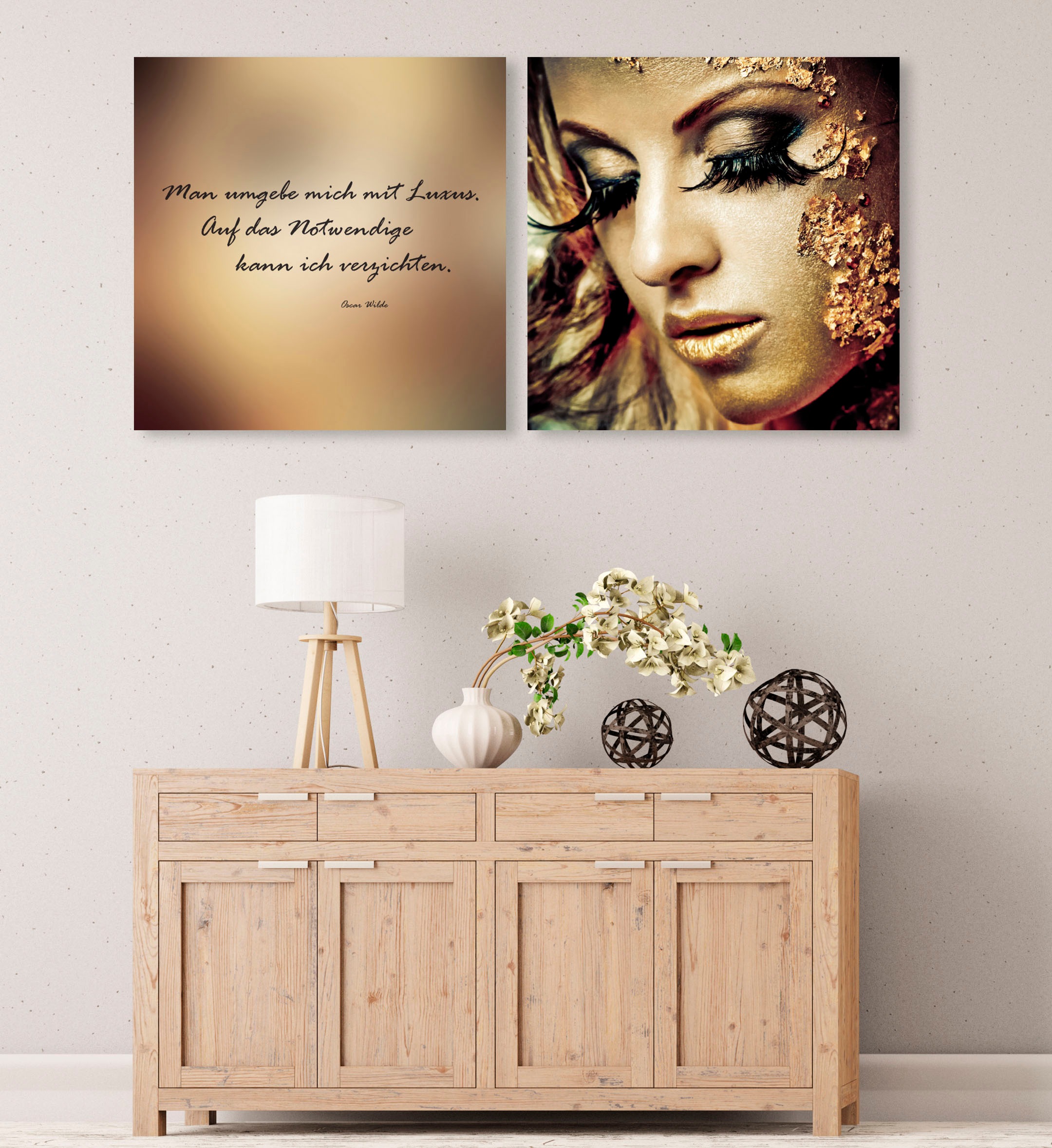 queence Leinwandbild »Reichtum«, Foto-Menschen-Kunst-Modern-Spa-Spa Bilder- günstig online kaufen