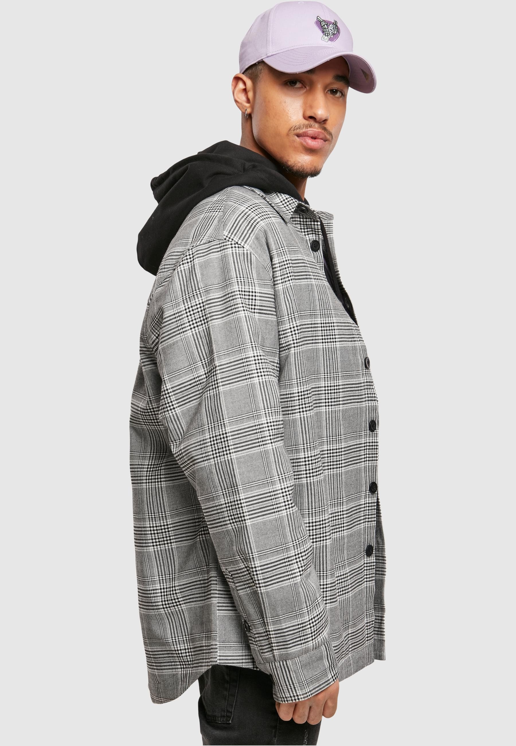 CAYLER & SONS Winterjacke »Cayler & Sons Herren Plaid Out Quilted Shirt Jacket« 1 Stk. tlg. ohne Kapuze