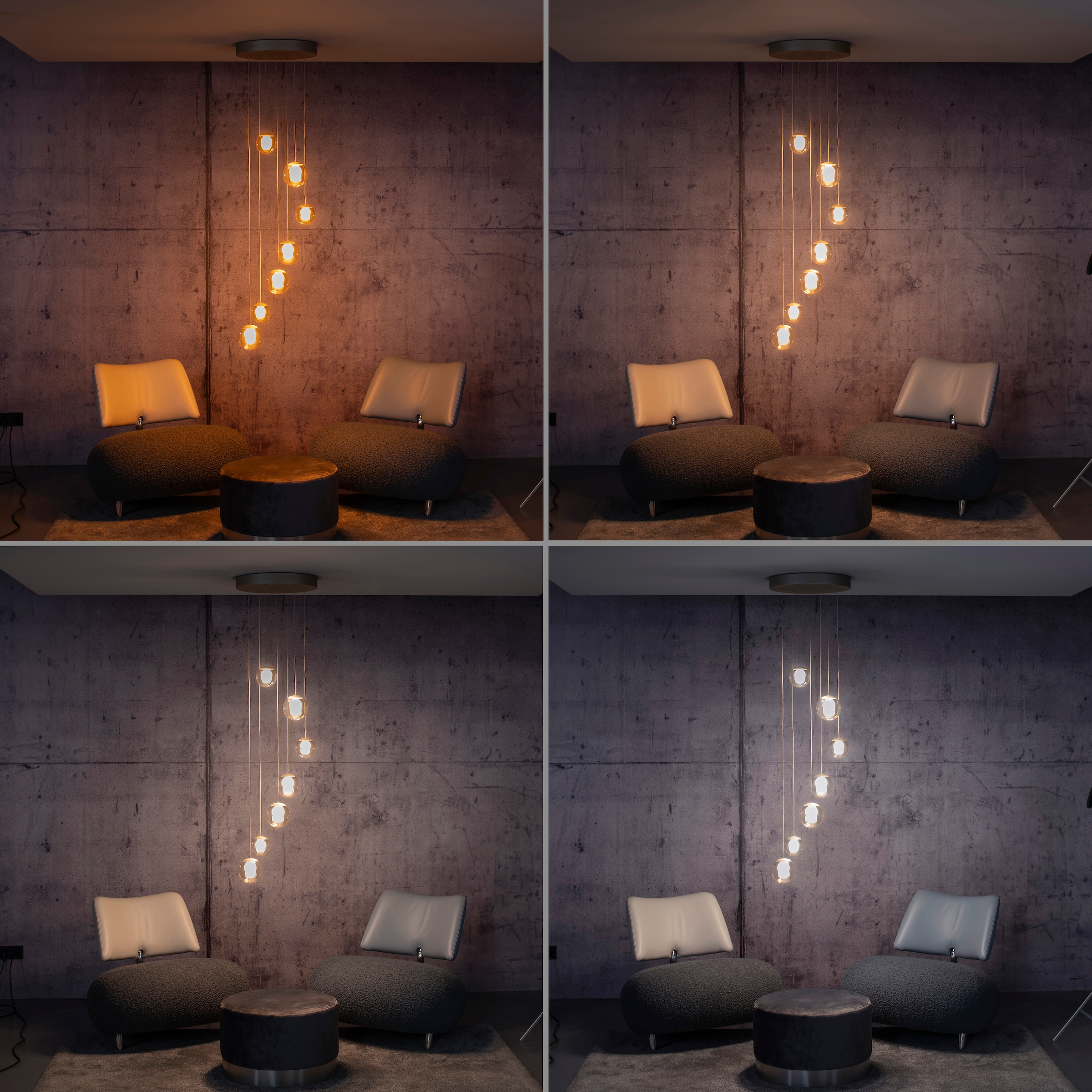 Neuhaus PURE LED Pendelleuchte »PURE Popup« LED-Board 1 Stk. warmweiß - kaltweiß Comfort Lift, CCT, dimmbar über Fernbedienung