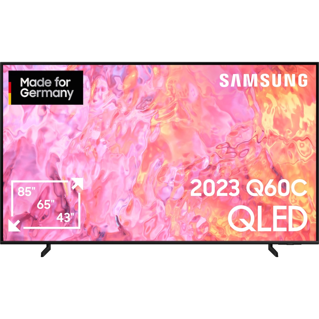 Samsung LED-Fernseher, 163 cm/65 Zoll, Smart-TV, 100% Farbvolumen mit Quantum Dots-Quantum HDR-AirSlim-Gaming Hub