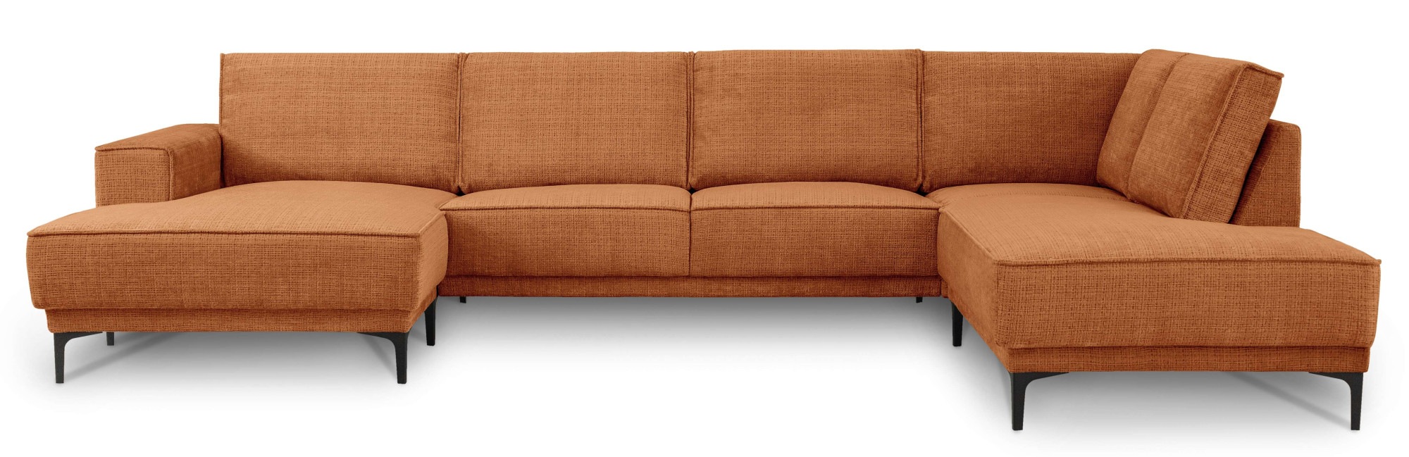 PLACES OF STYLE Wohnlandschaft »XXL Sofa Oland, Struktur, Flachgewebe, Luxu günstig online kaufen