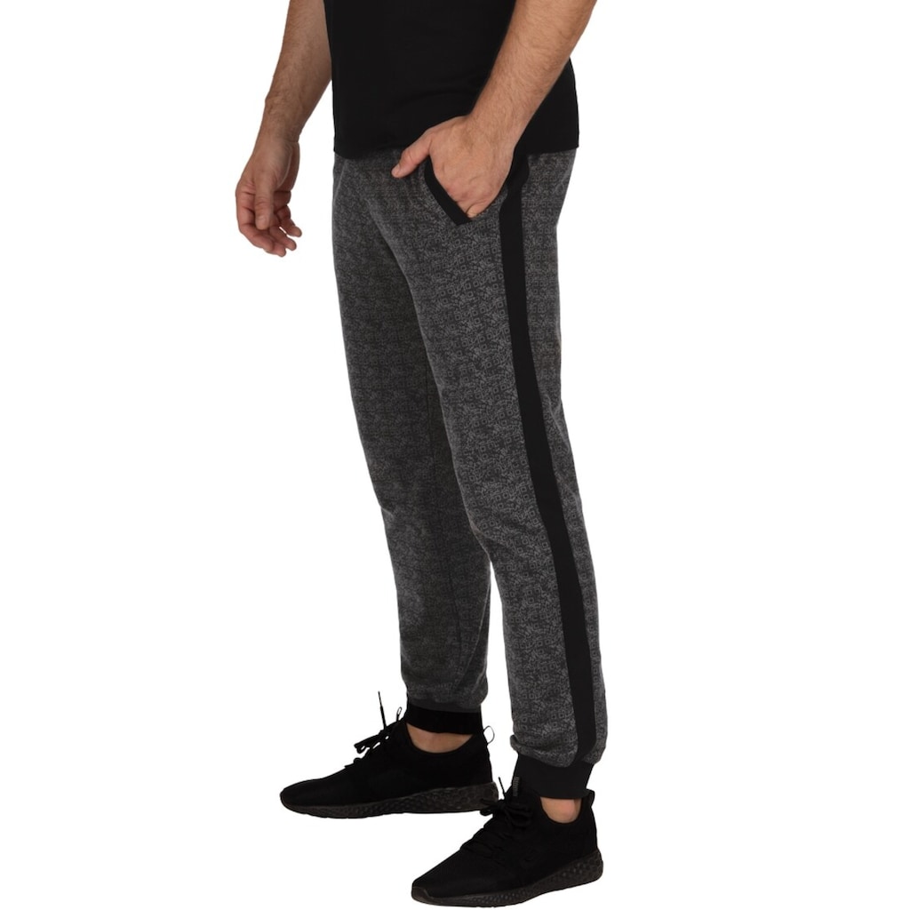 Trigema Jerseyhose »TRIGEMA Jogginghose mit QR-Code-Muster«, (1 tlg.)