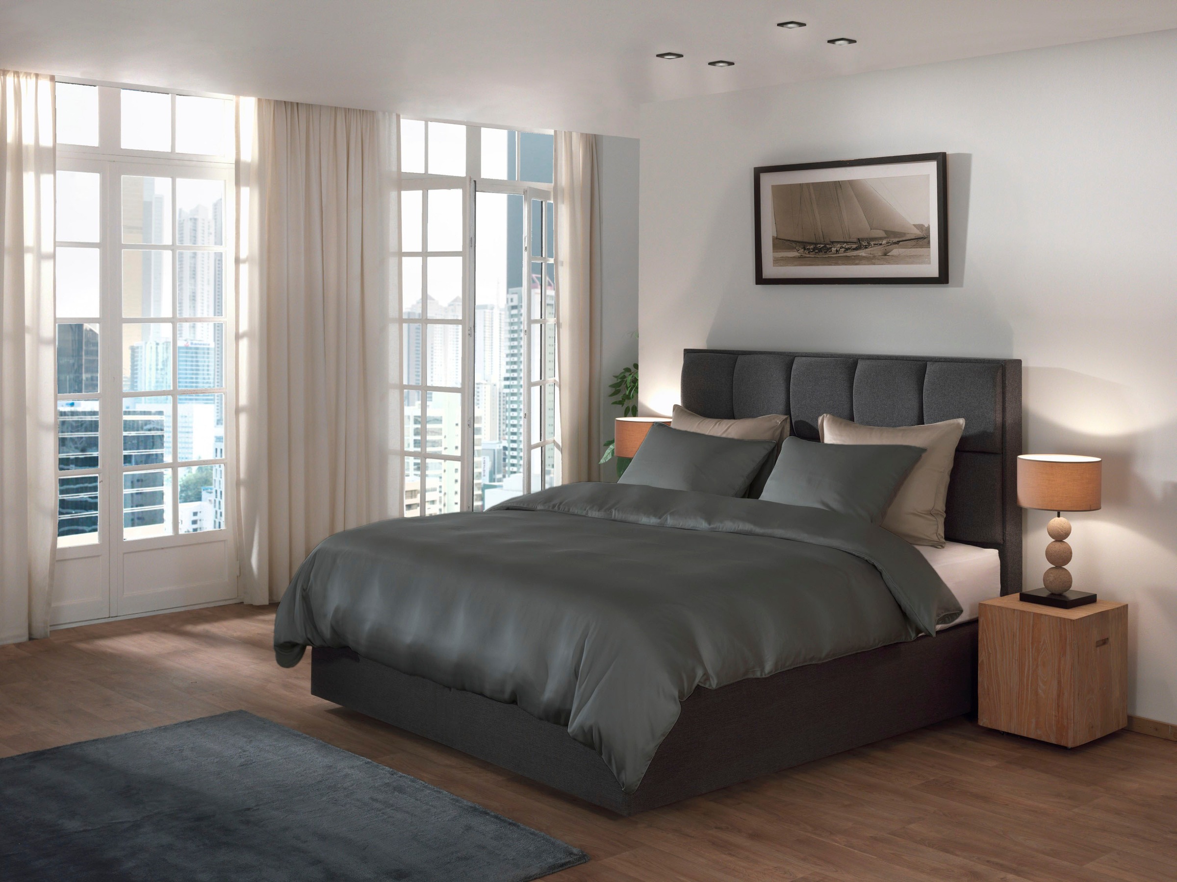 YELLOW Bettwäsche »Suite-New-York« 2 Stk. tlg. Bettwäsche aus 100% hochwert günstig online kaufen